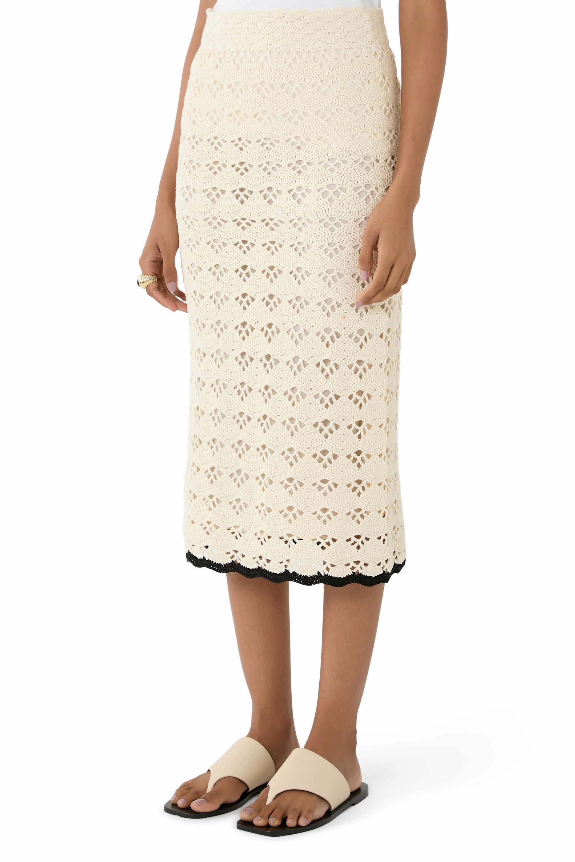  تنورة ريانون كروشيه