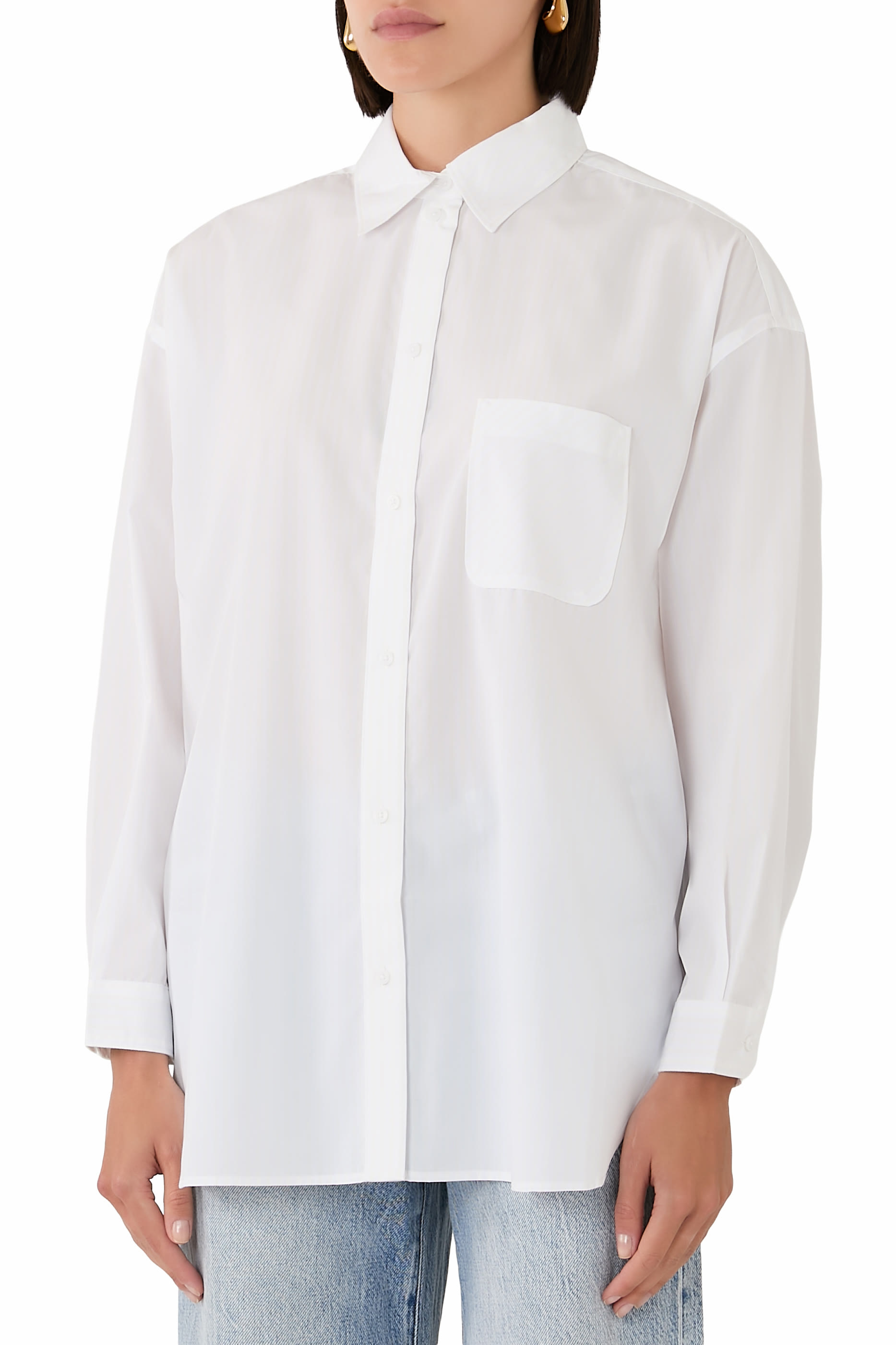 قميص ريزورت مخطط بأكمام طويلة