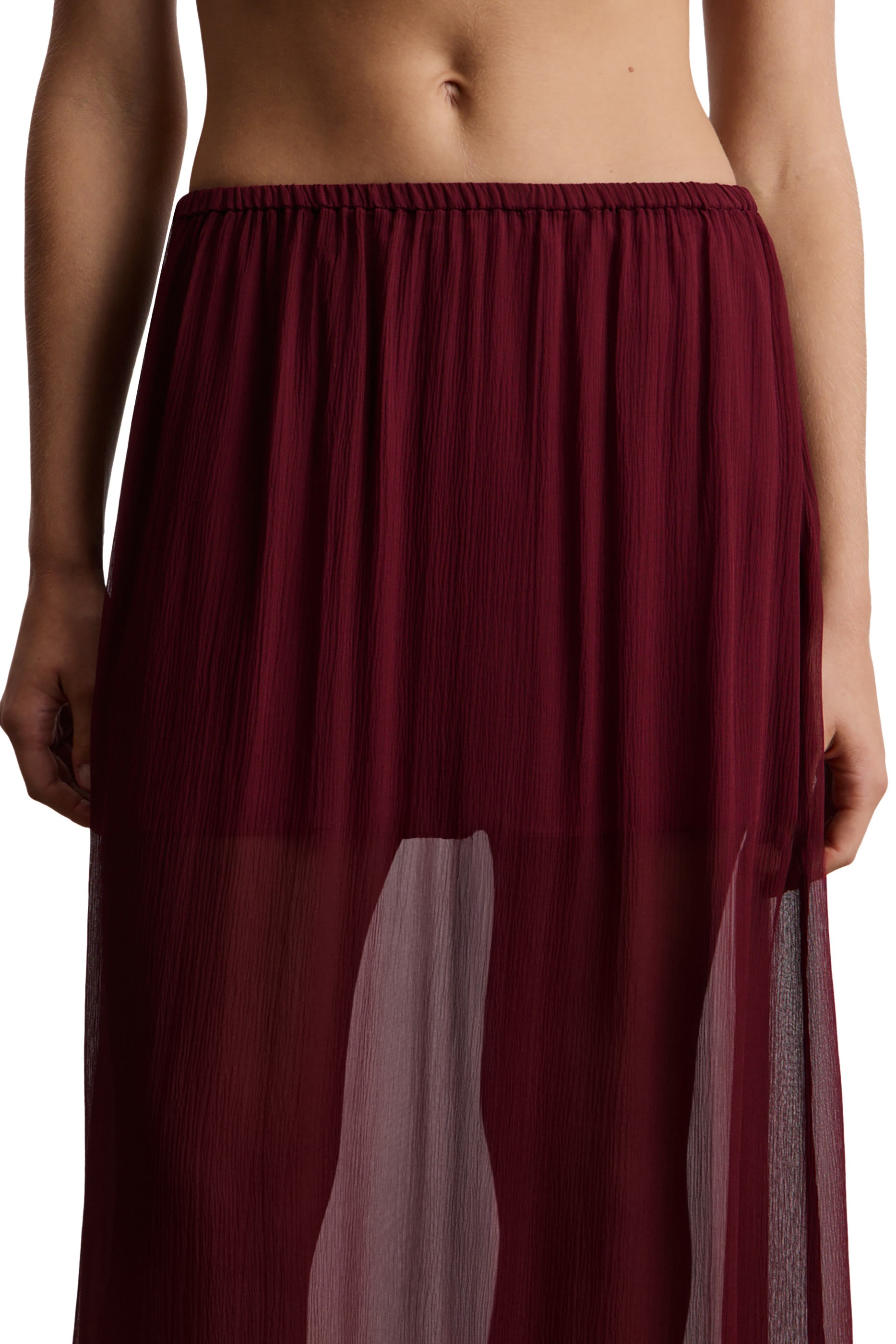 تنورة شيفون حرير