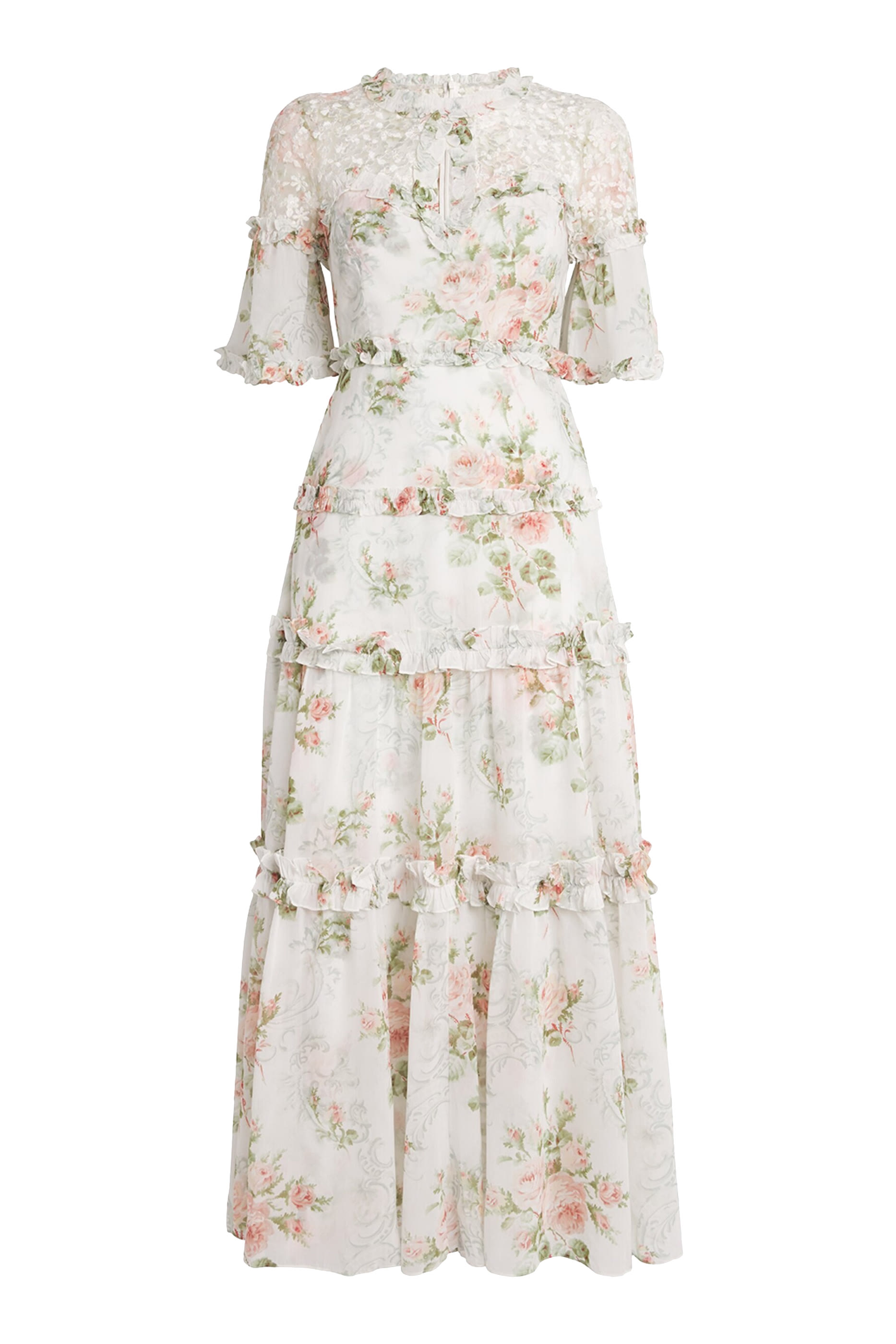 فستان سهرة مدام روز كارلا بطول الكاحل شيفون