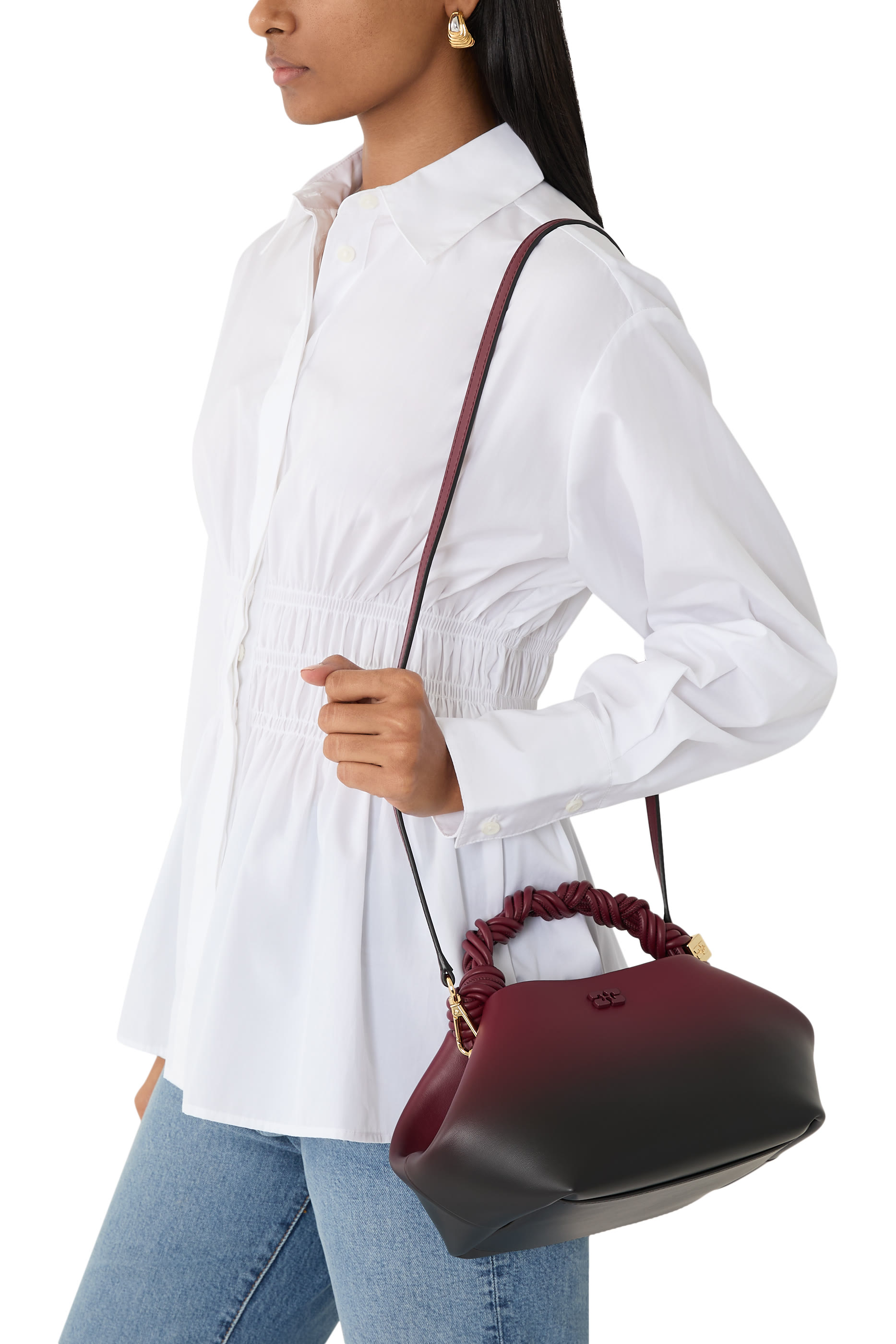 حقيبة بو صغيرة بلون متدرج