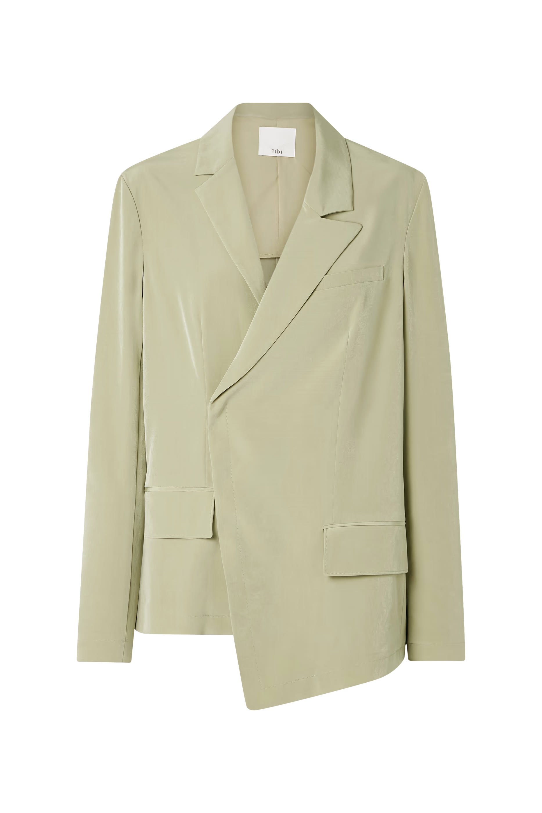 بليزر بدلة بقصة مريحة وتصميم ملفوف غير متماثل