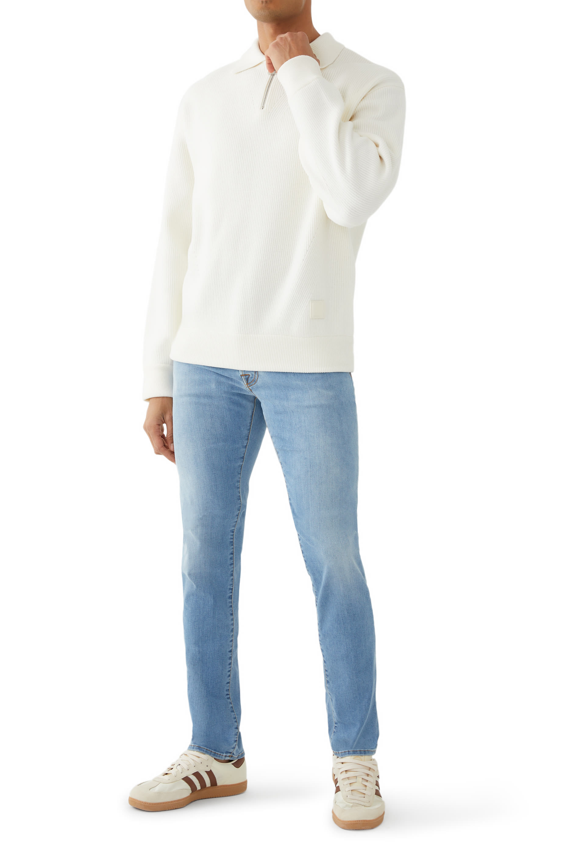 بنطال بارد بقصة ضيقة وخمسة جيوب