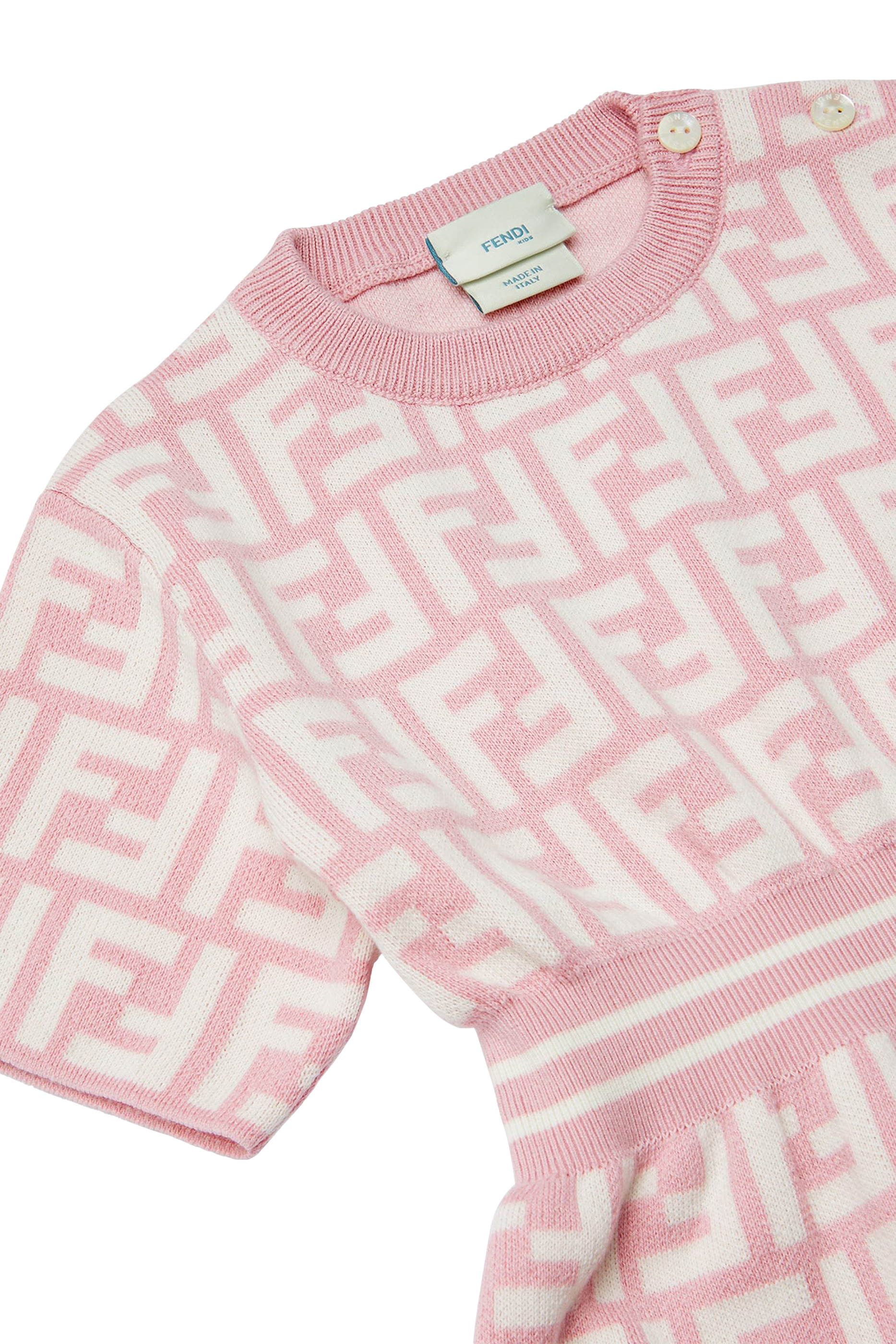 فستان بشعار الماركة قطن جيرسيه للأطفال