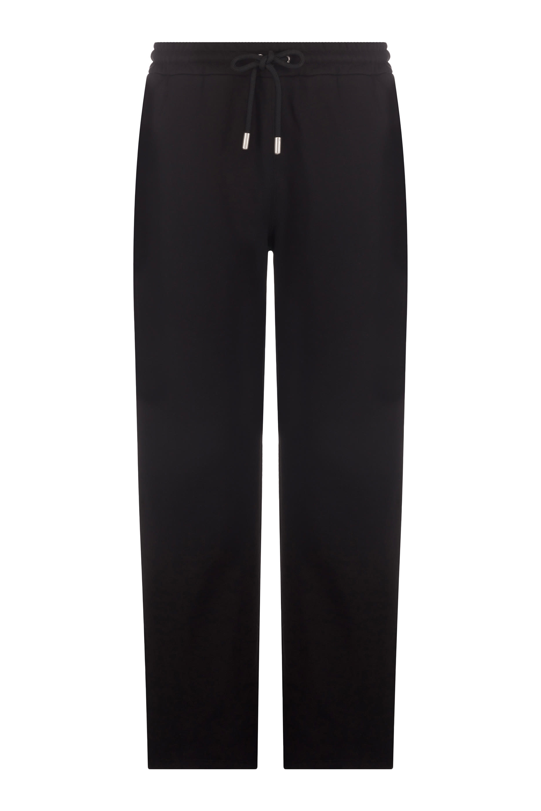 بنطال رياضي بأساور وقصة ضيقة وشعار الماركة