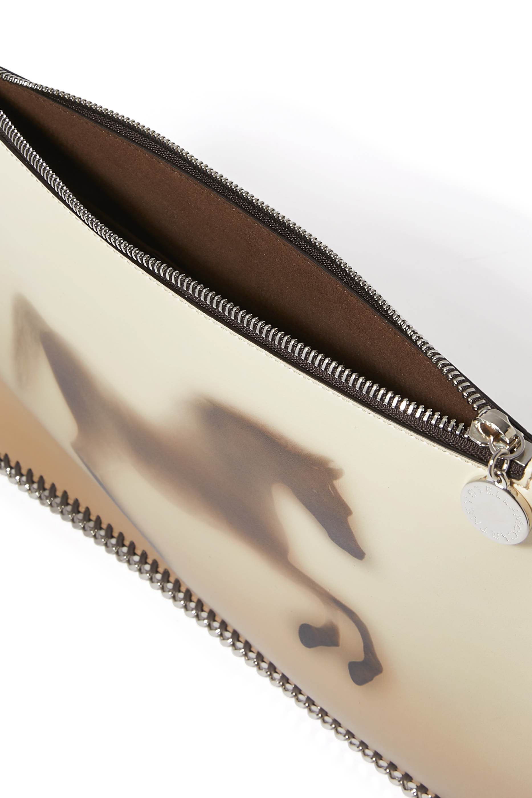 حقيبة فالابيلا صغيرة بسحاب ونقشة حصان باهتة