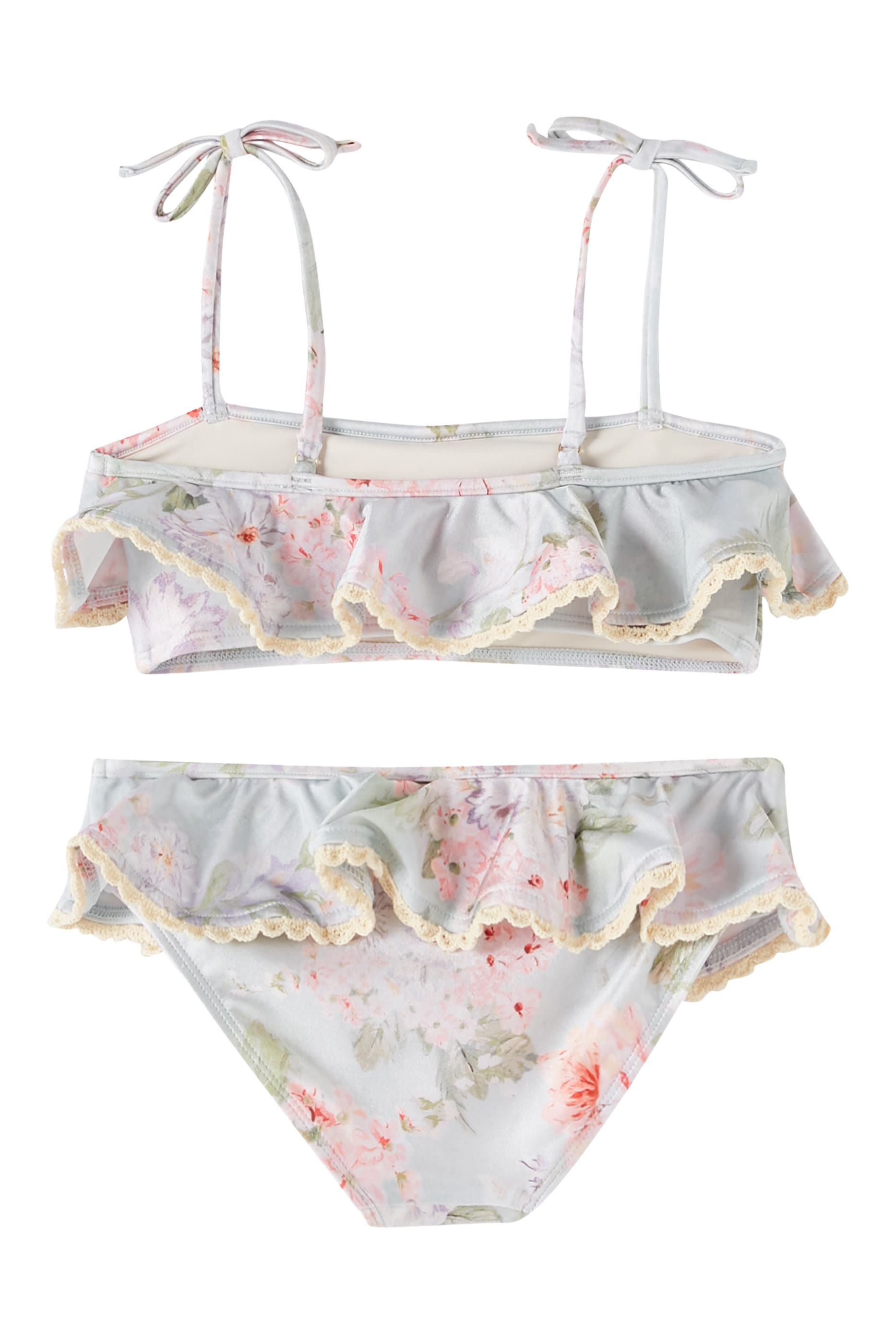 طقم بيكيني هاليداي بحواف كشكش للأطفال