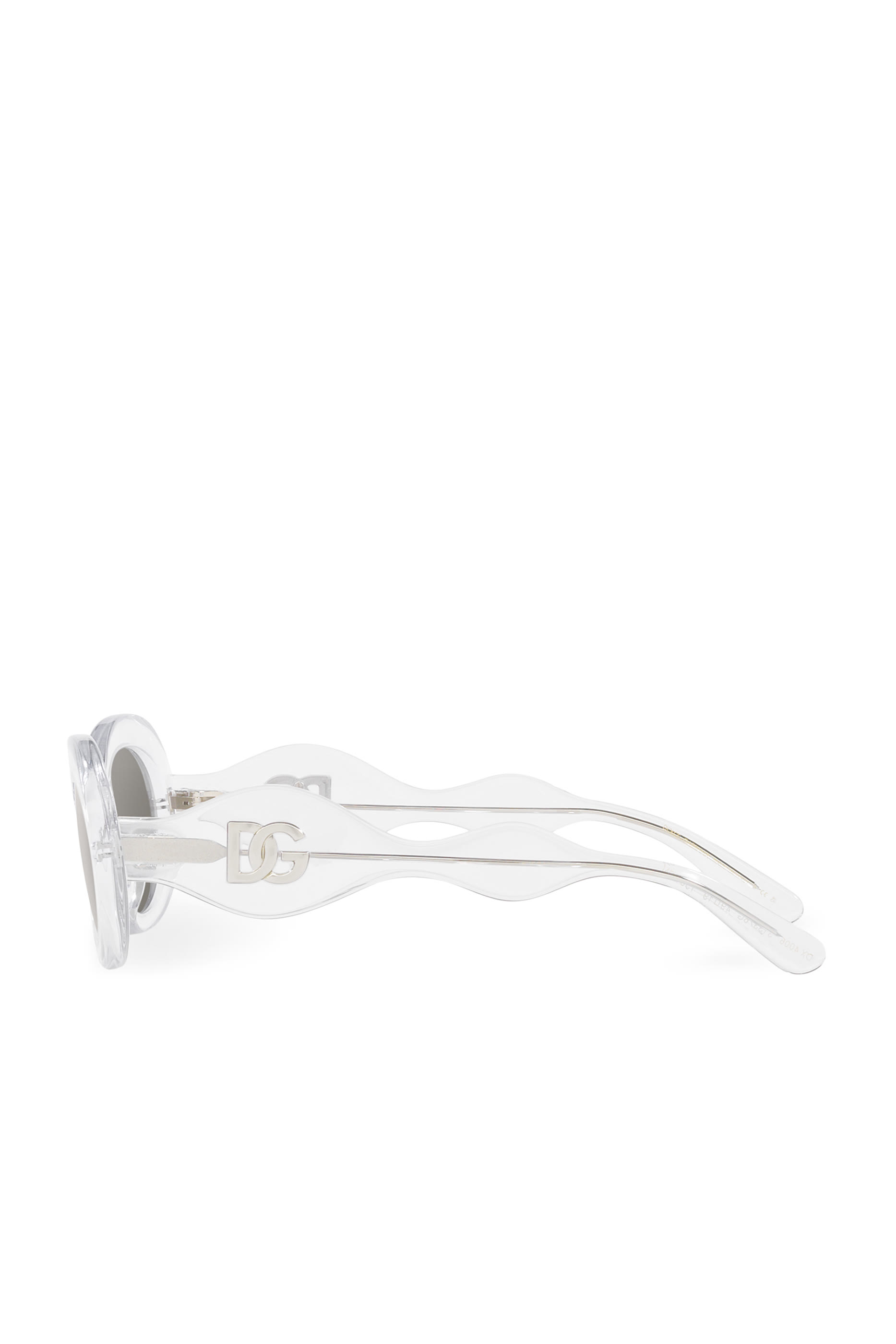 نظارة شمسية بشعار حرفي الماركة بتصميم متقاطع