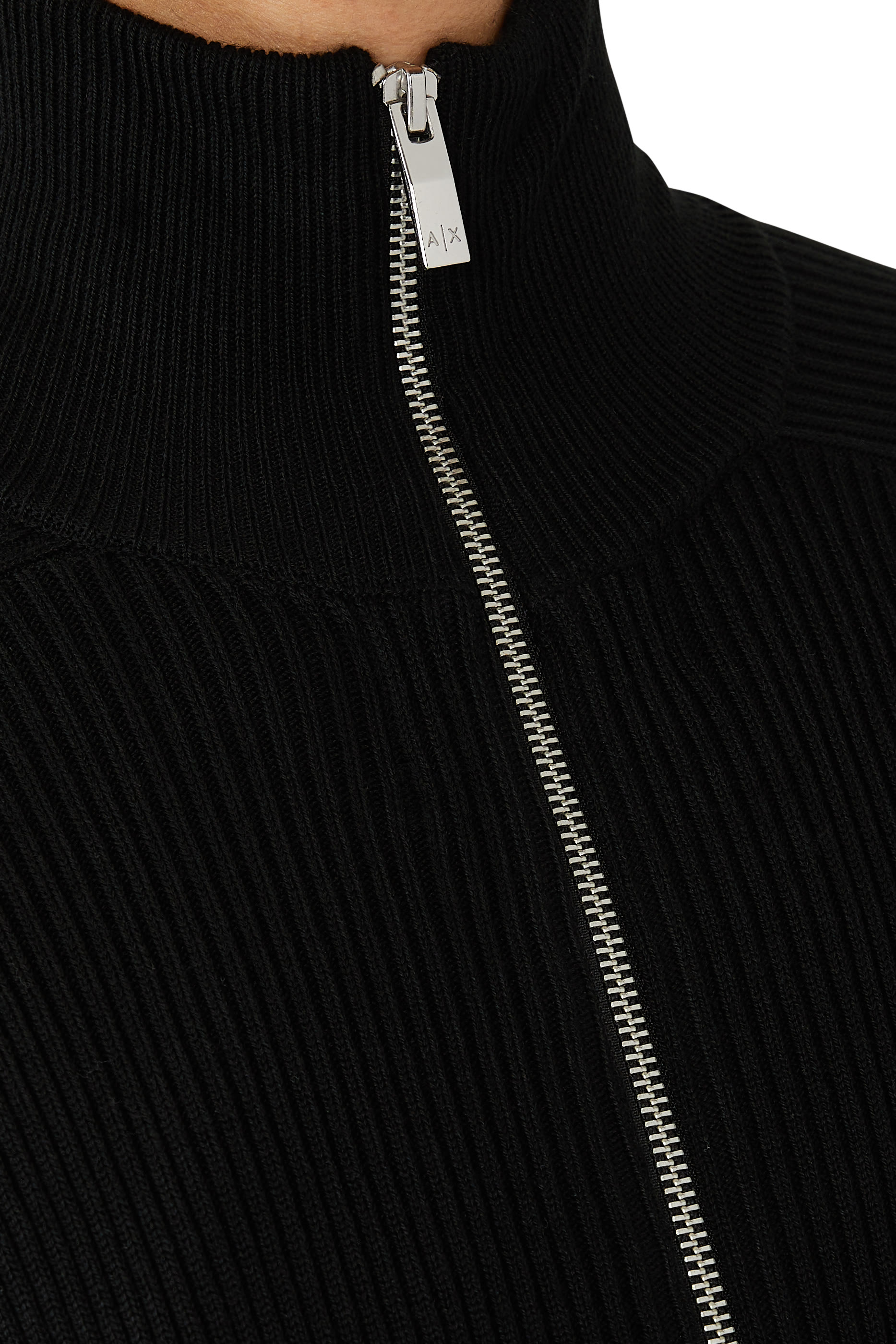 كارديغان بنقشة مربعات وسحّاب كامل