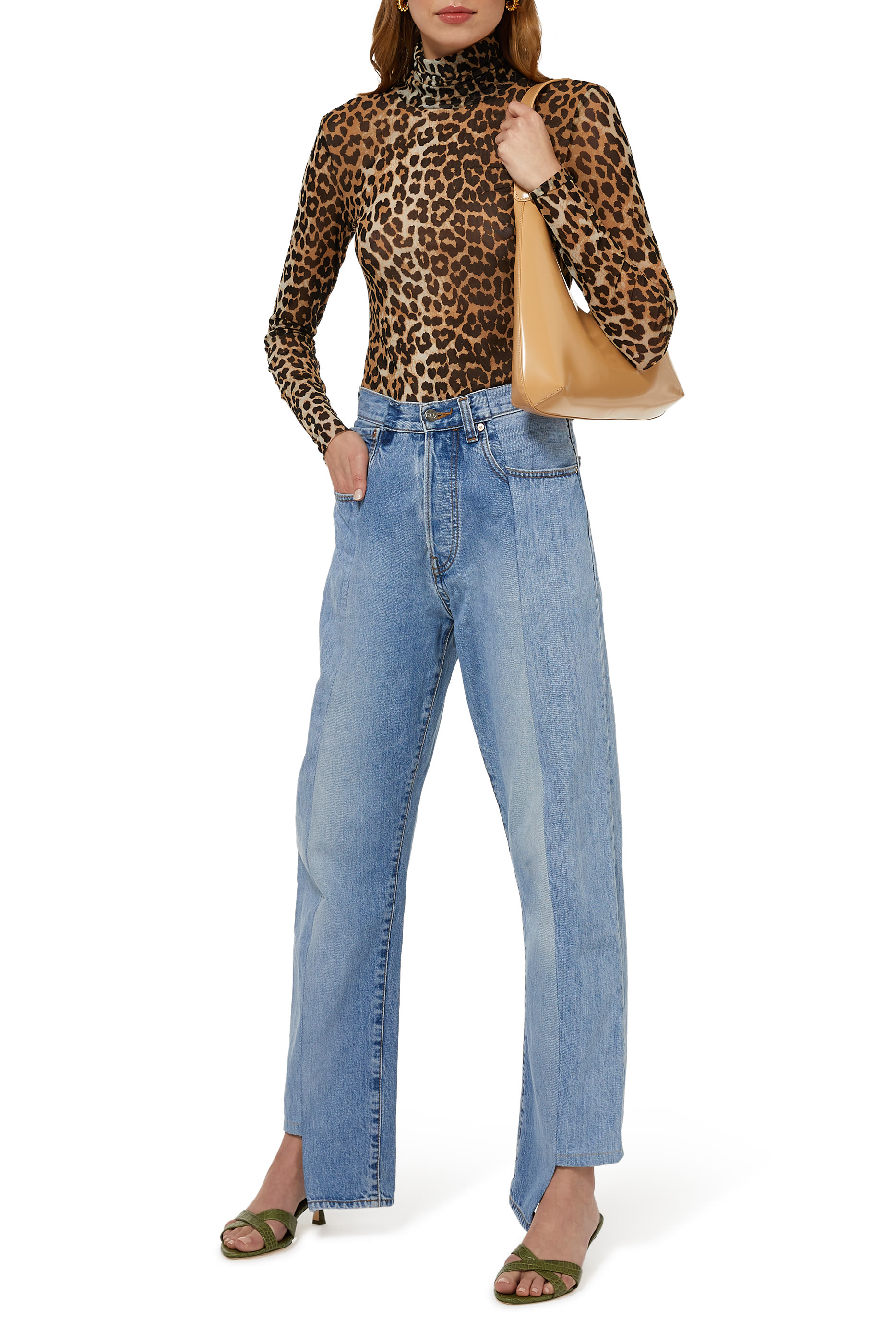 بنطال جينز دينم ذا توين بقصة بويفريند