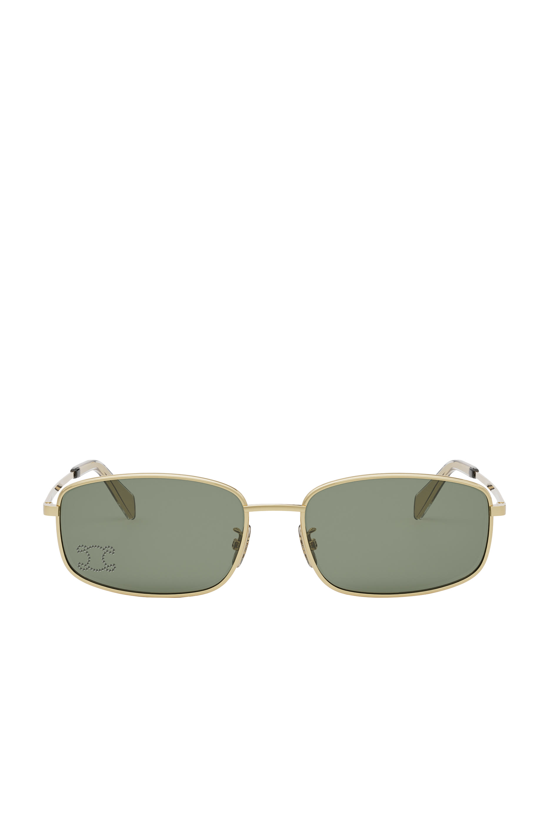 نظارة شمسية معدن بشعار تريومف مرصع بأحجار الراين