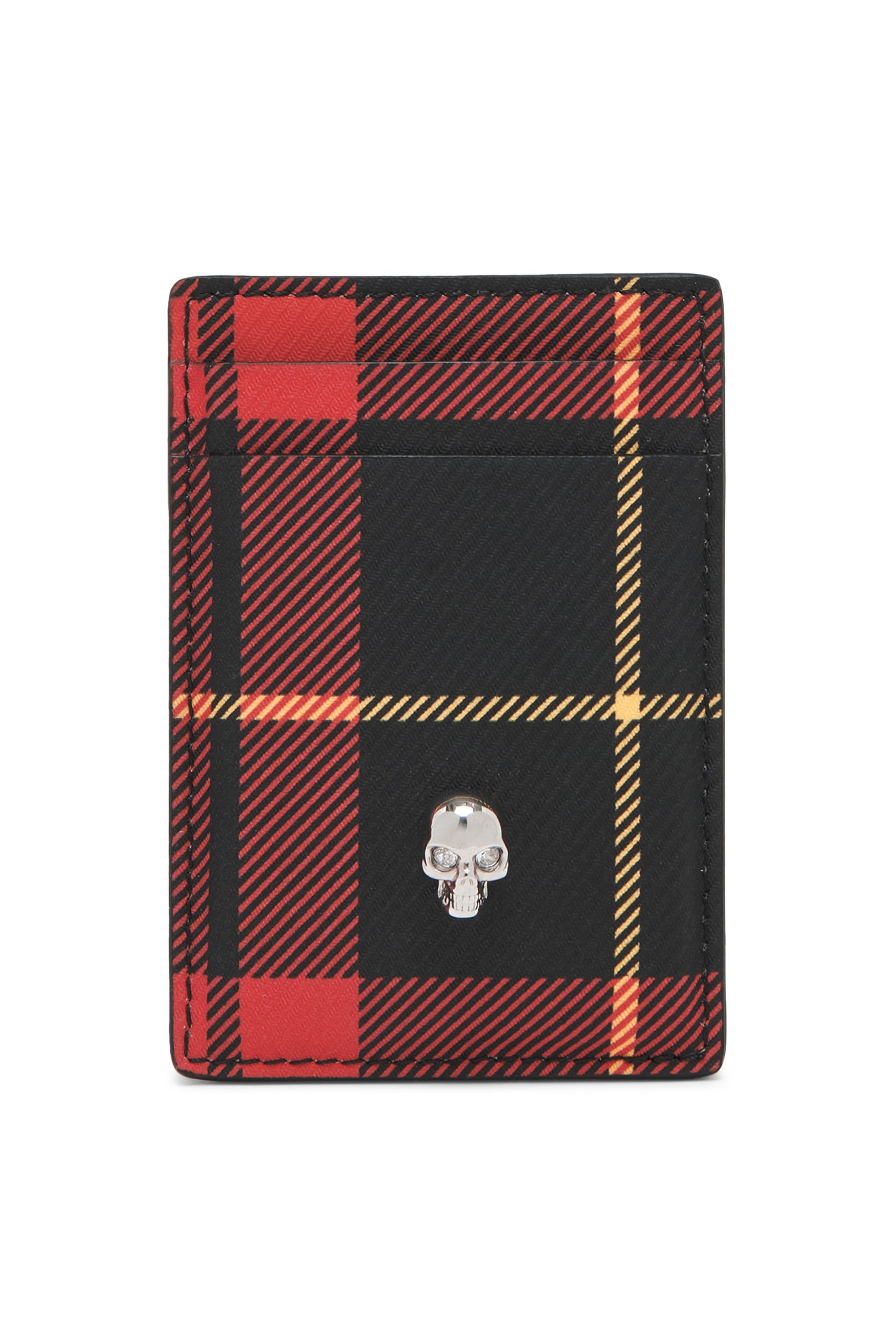 حافظة بطاقات بحلية جمجمة