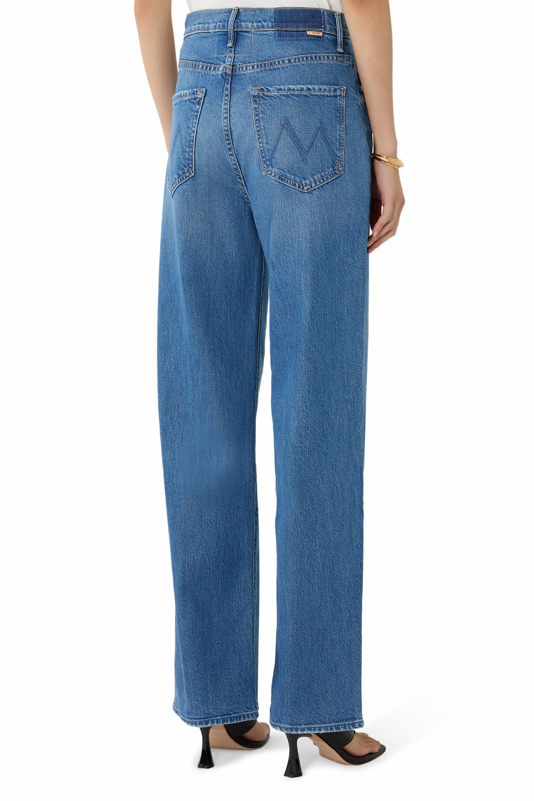 بنطال جينز تانل فيجن سنيك بخصر مرتفع