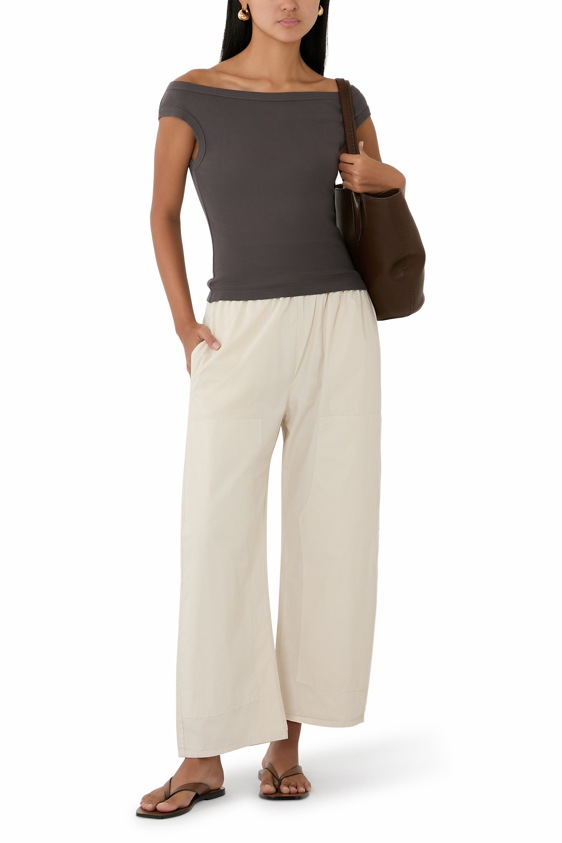 Organic Cotton Off Shoulder Top