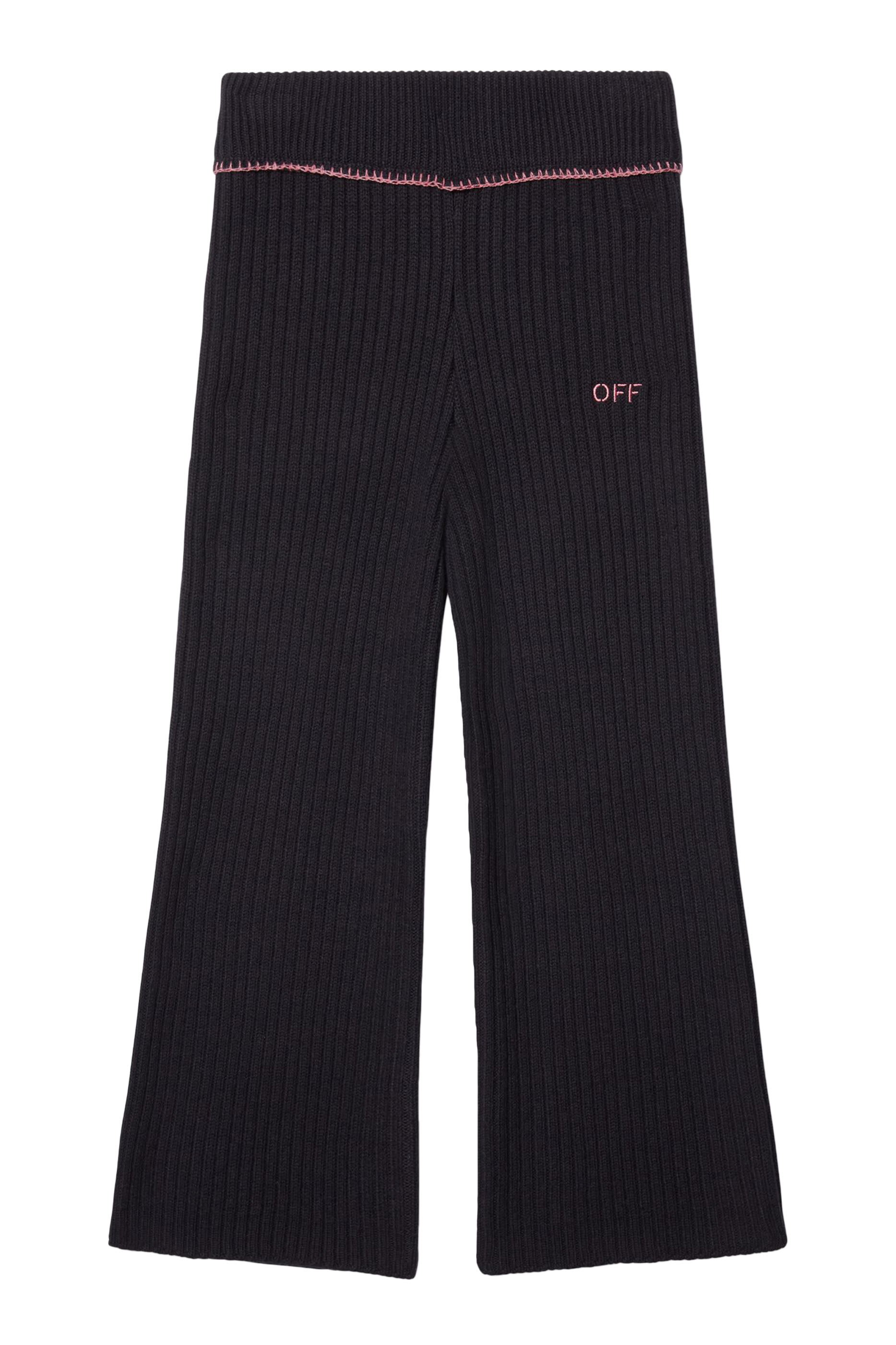 بنطال نسيج مضلع بشعار الماركة للأطفال