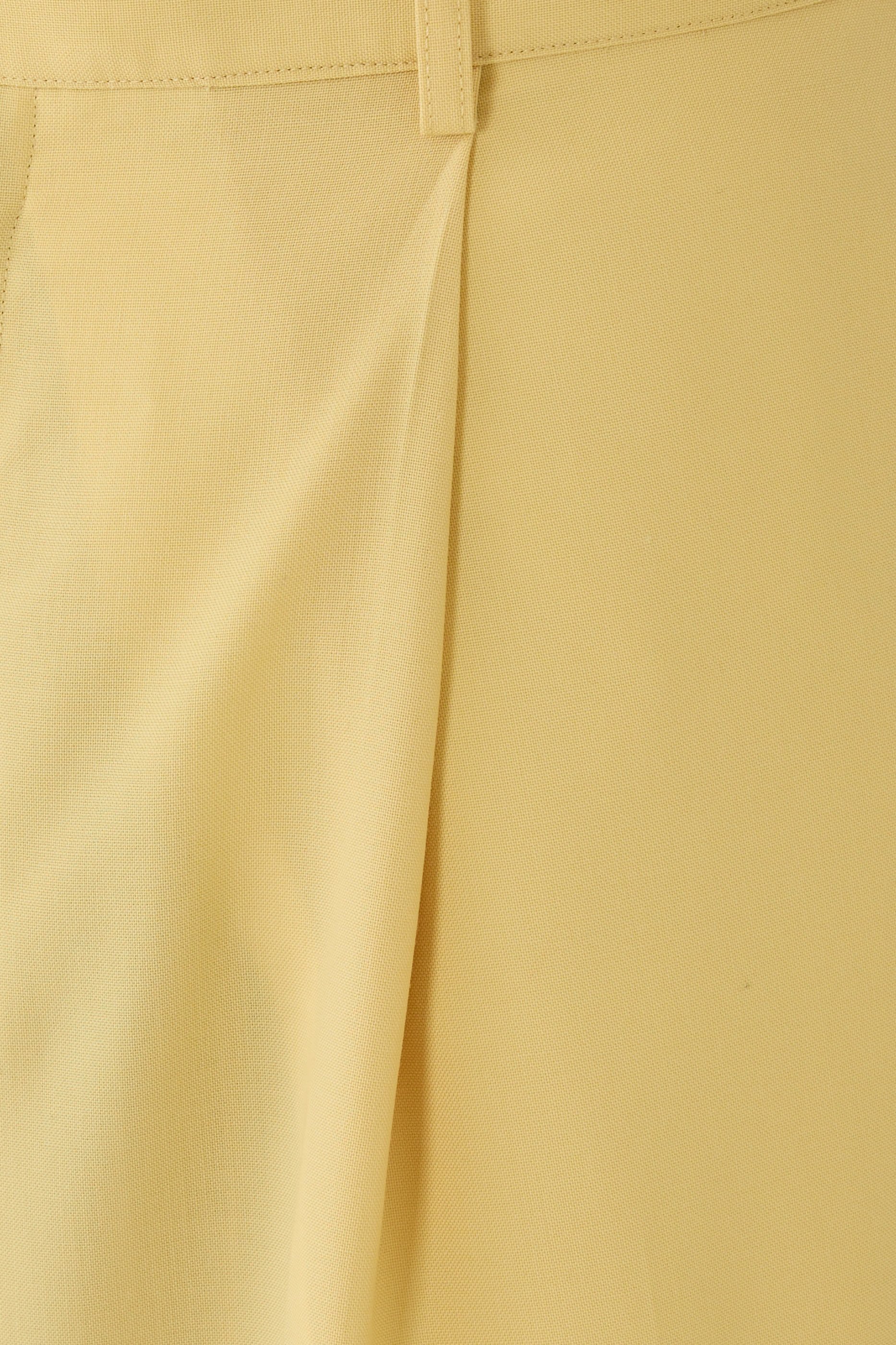 بنطال بطيات صوف تروبيكال