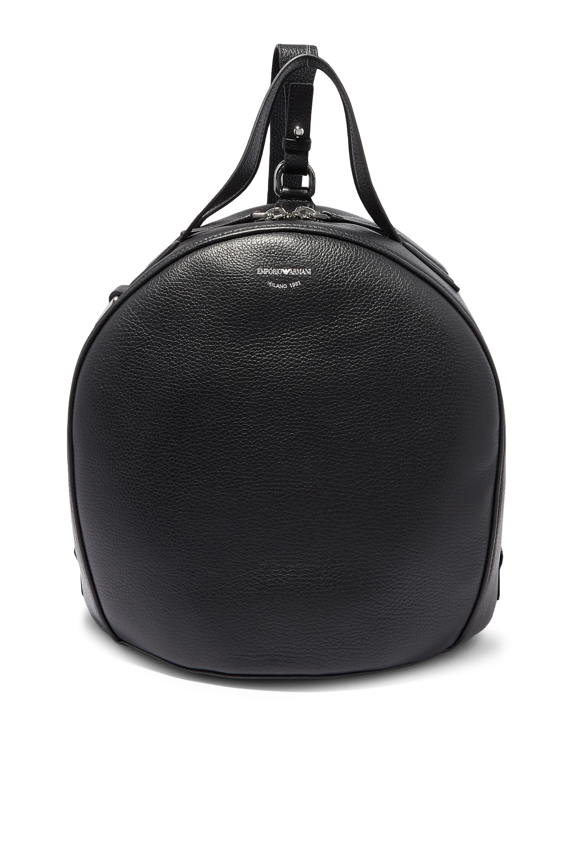 حقيبة بولينغ جلد بنقشة جلد الغزال