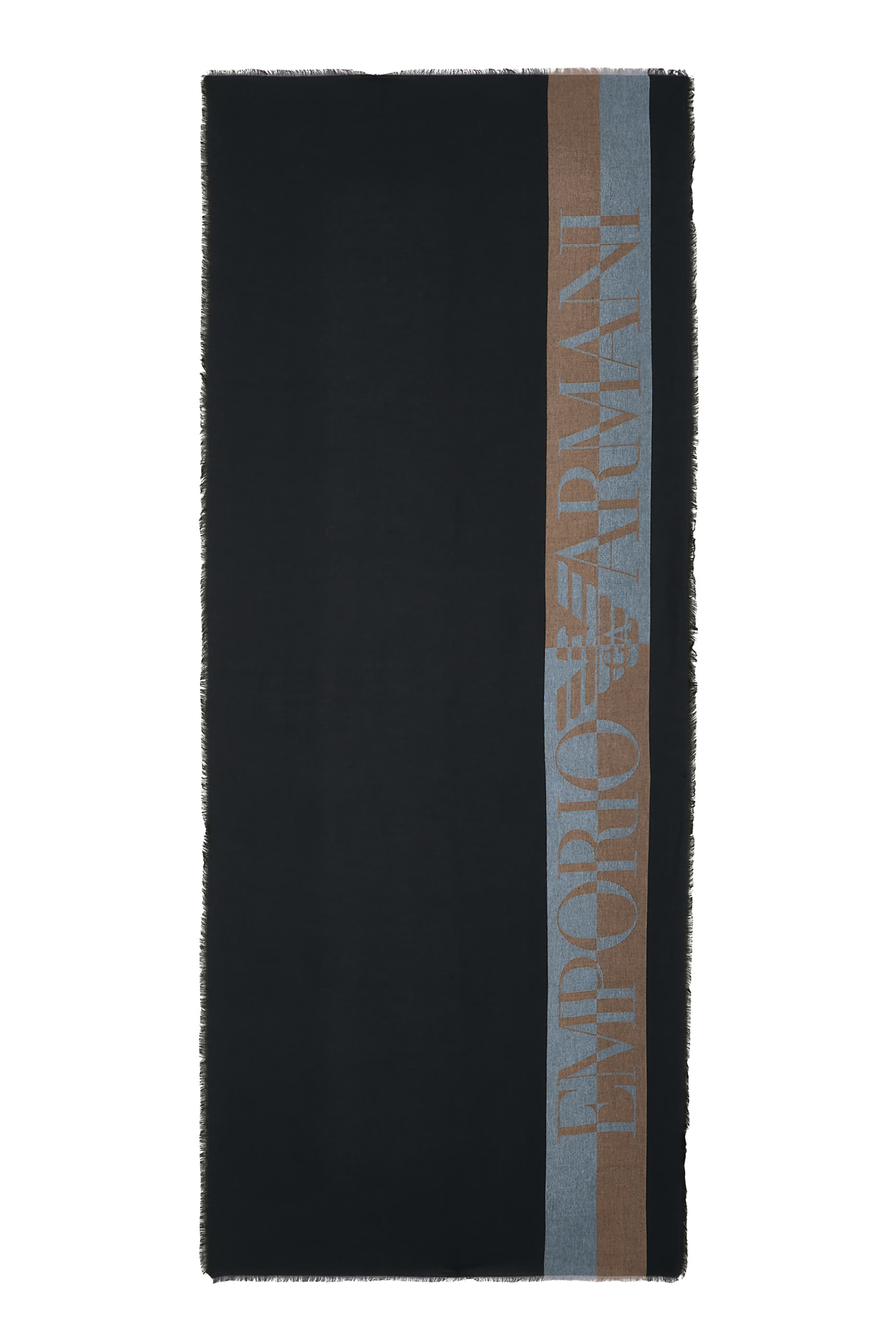  وشاح بلونين مزين بشعار الماركة كبير