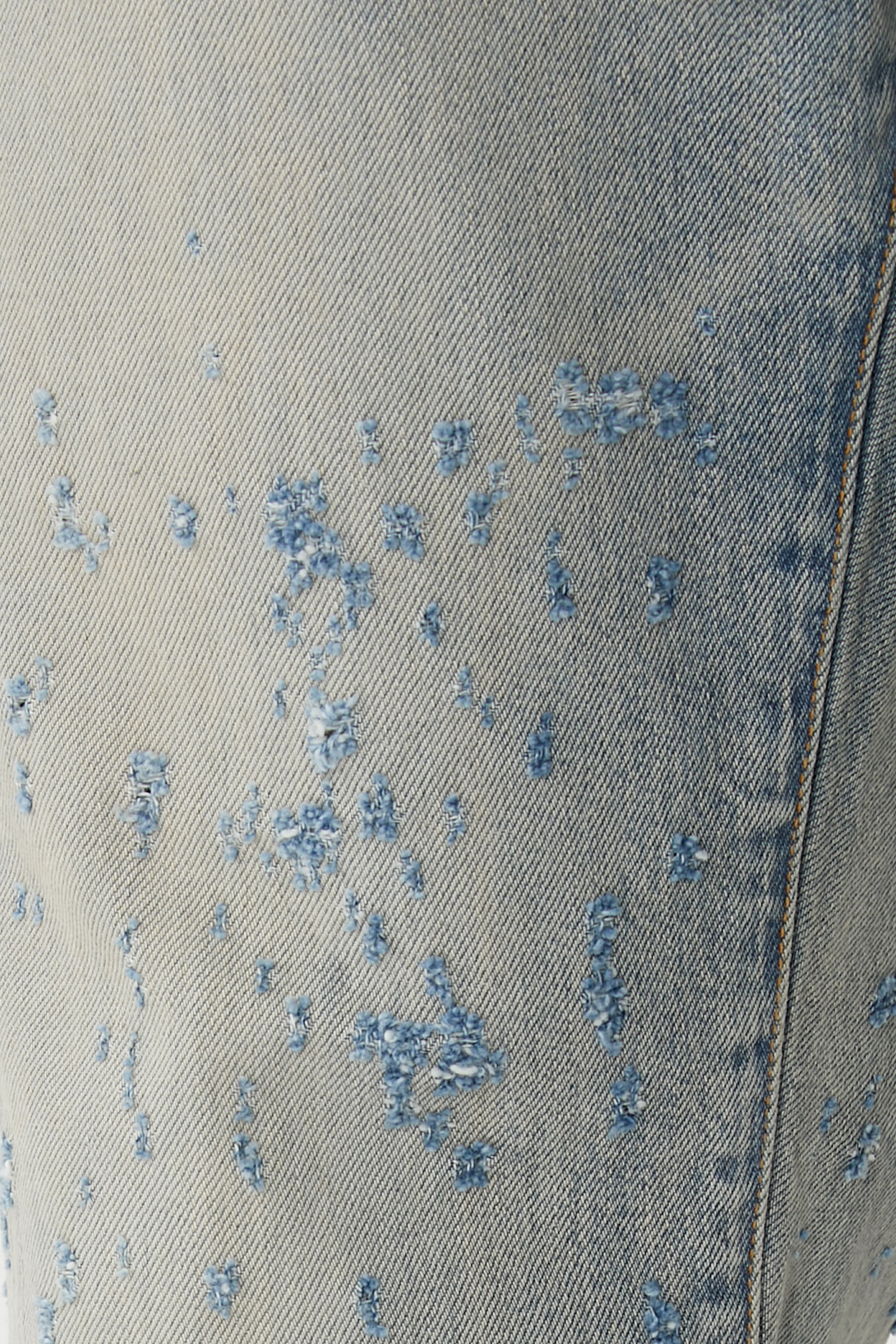 بنطال جينز شوت غان بقصة ساق مستقيمة