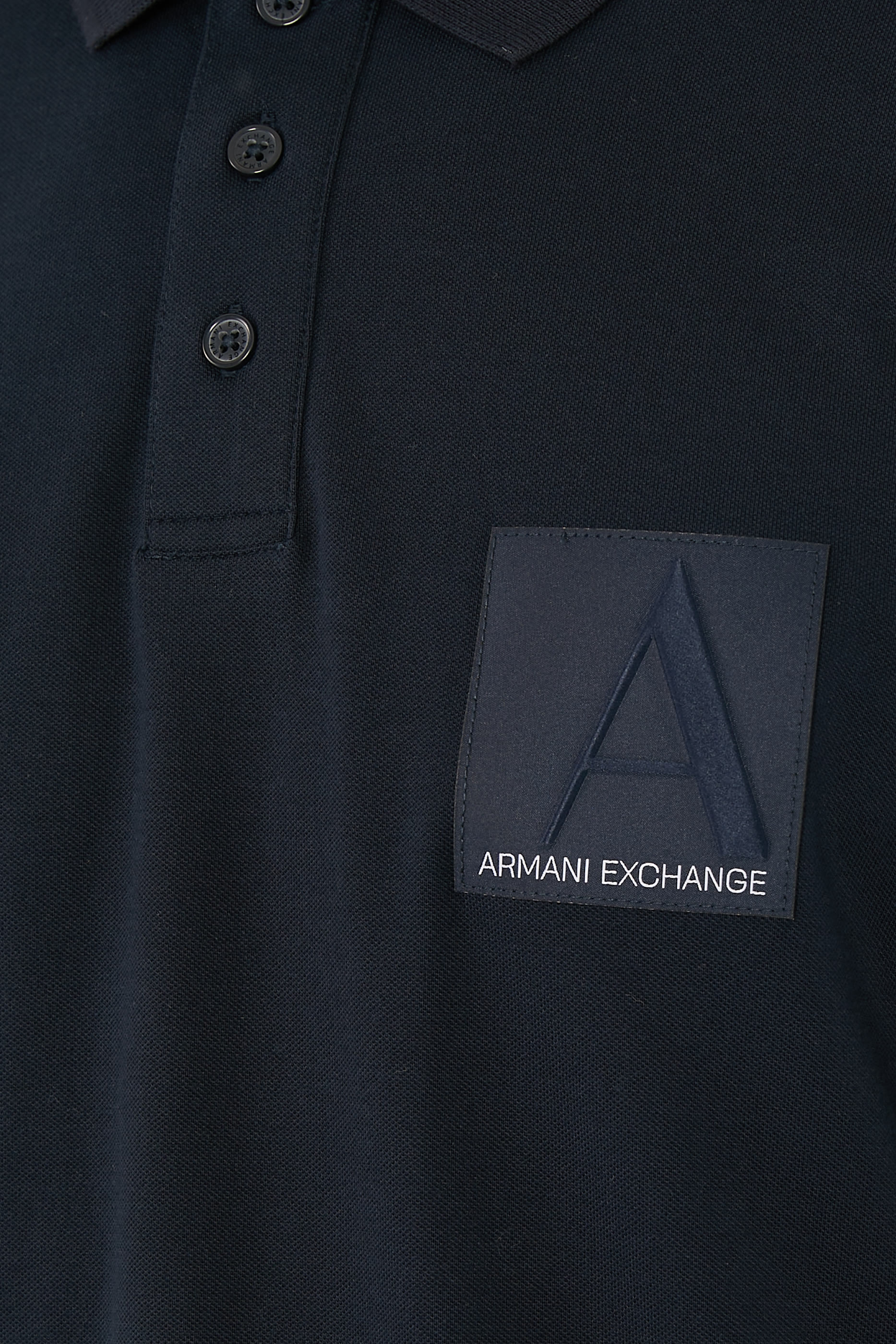 قميص بولو  اي اس في بقصة عادية بتصميم حرف A قطن عضوي