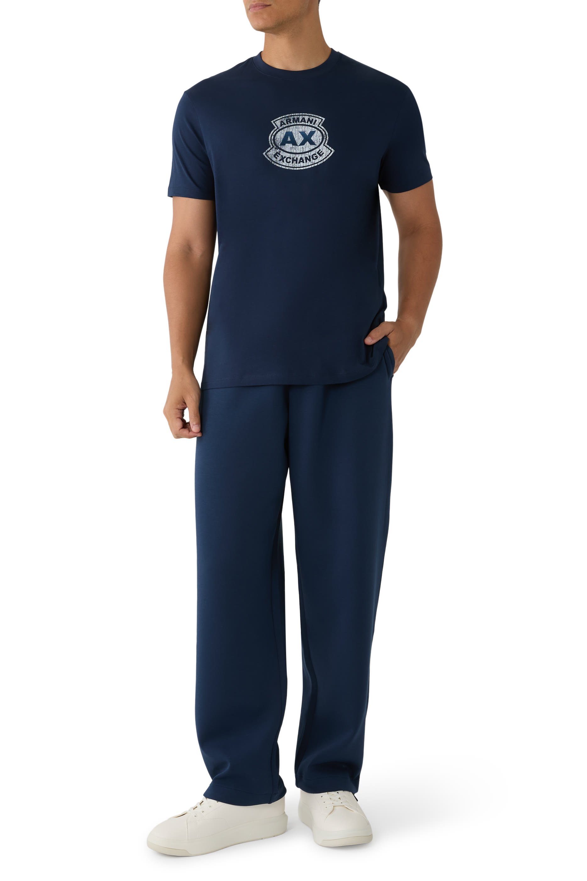 تيشيرت بشعار الماركة قطن جيرسيه