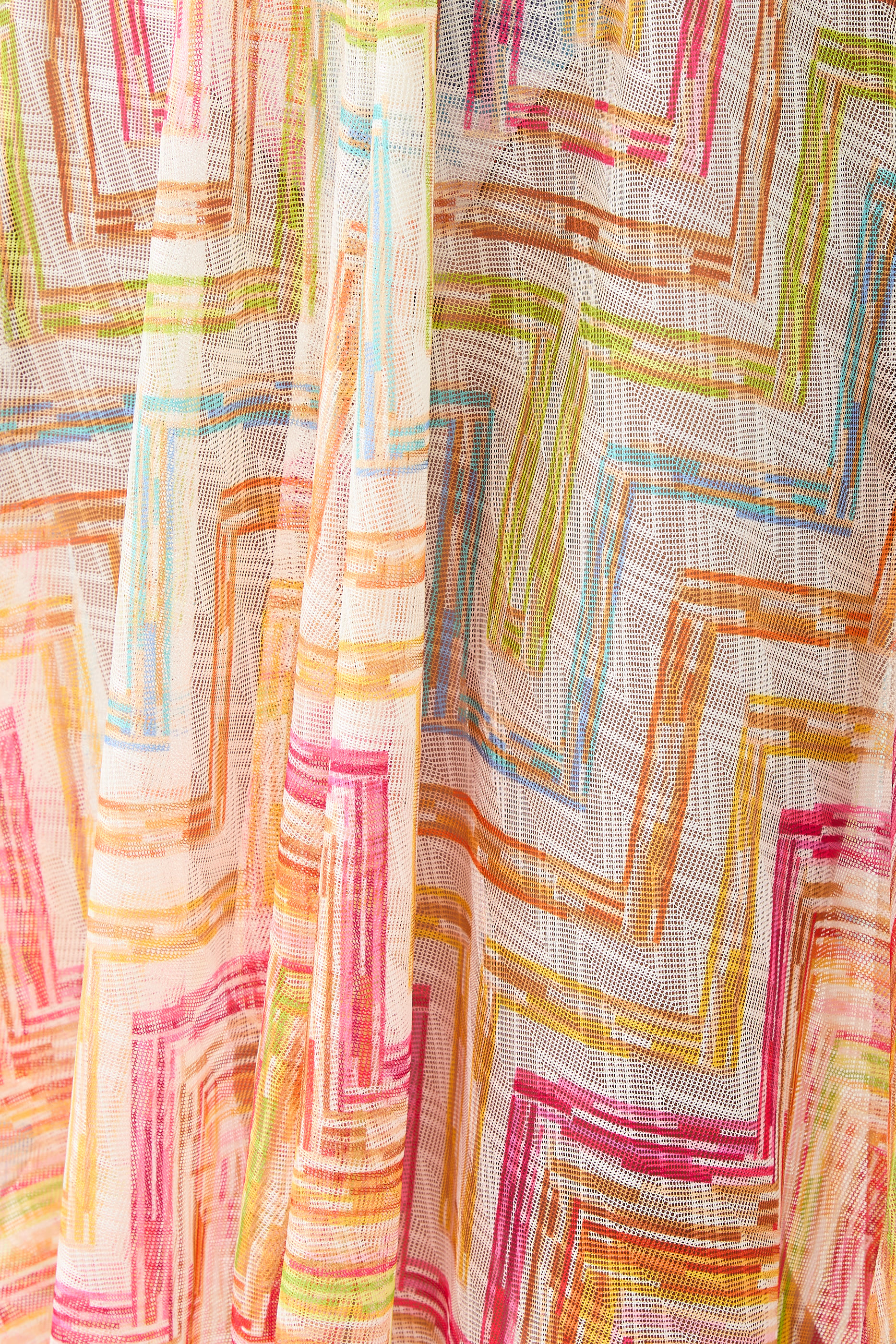 فستان ماري طويل بلا أكمام بخطوط متعرجة راشيل