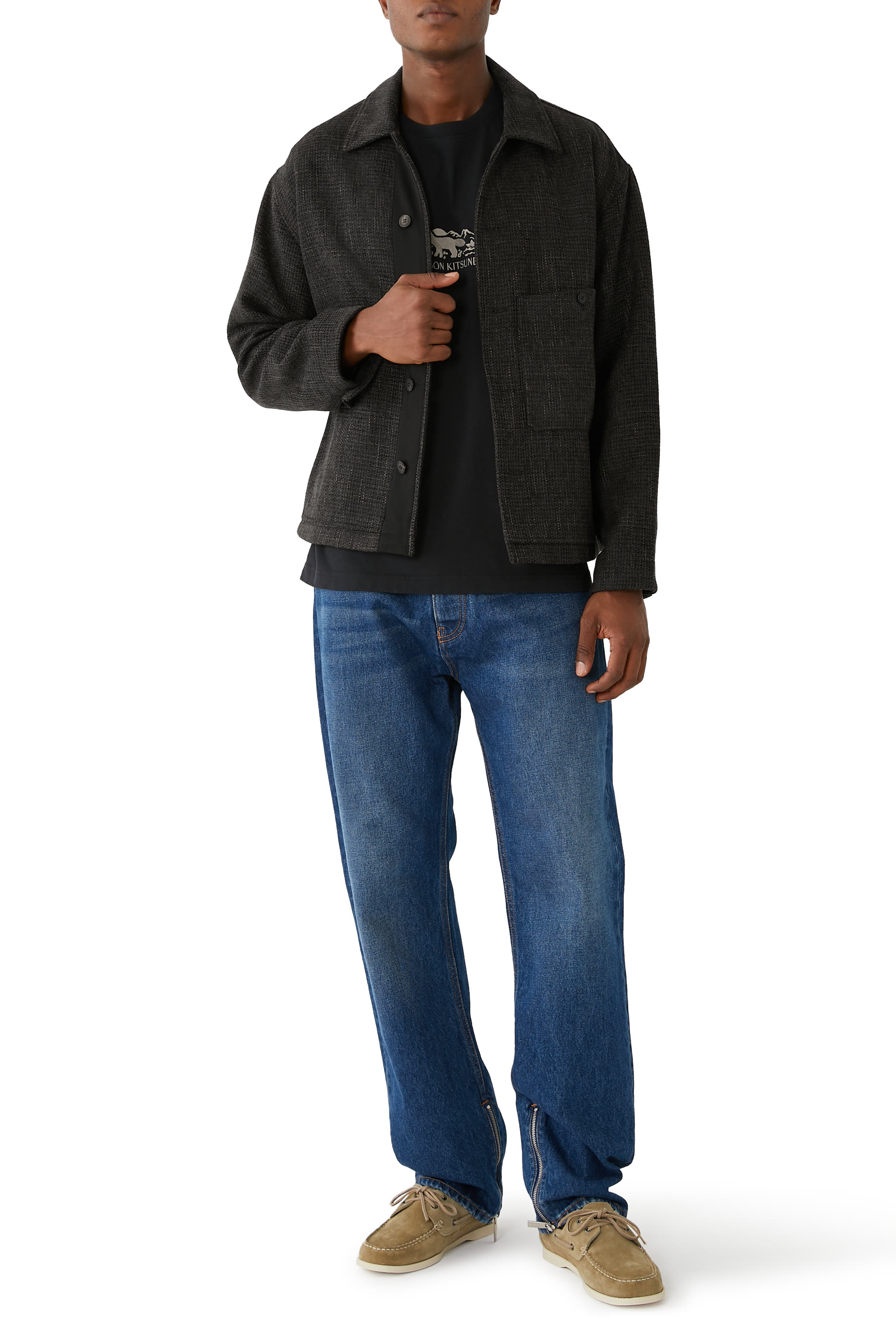 تيشيرت أوتدور بروفايل كومفرت بتطريز ثعلب