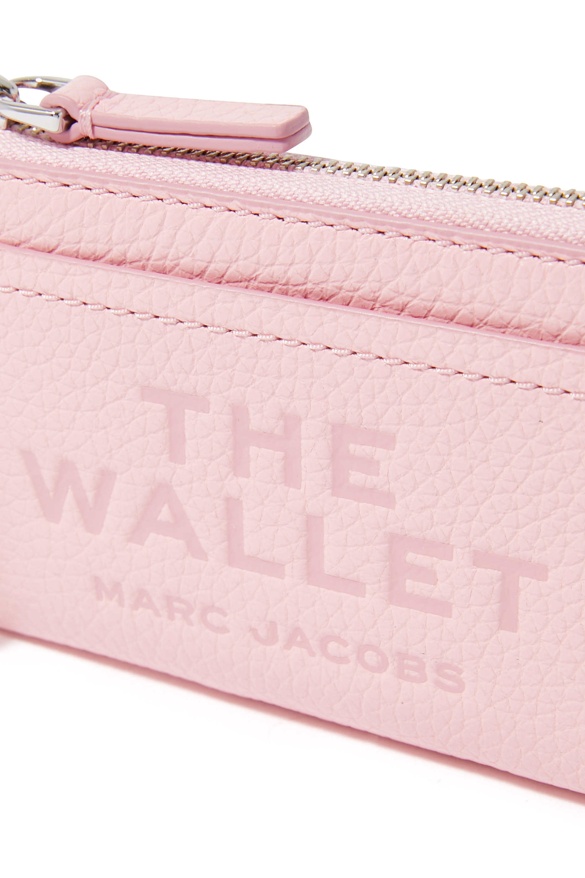 محفظة بفتحات عدة وسحاب علوي جلد