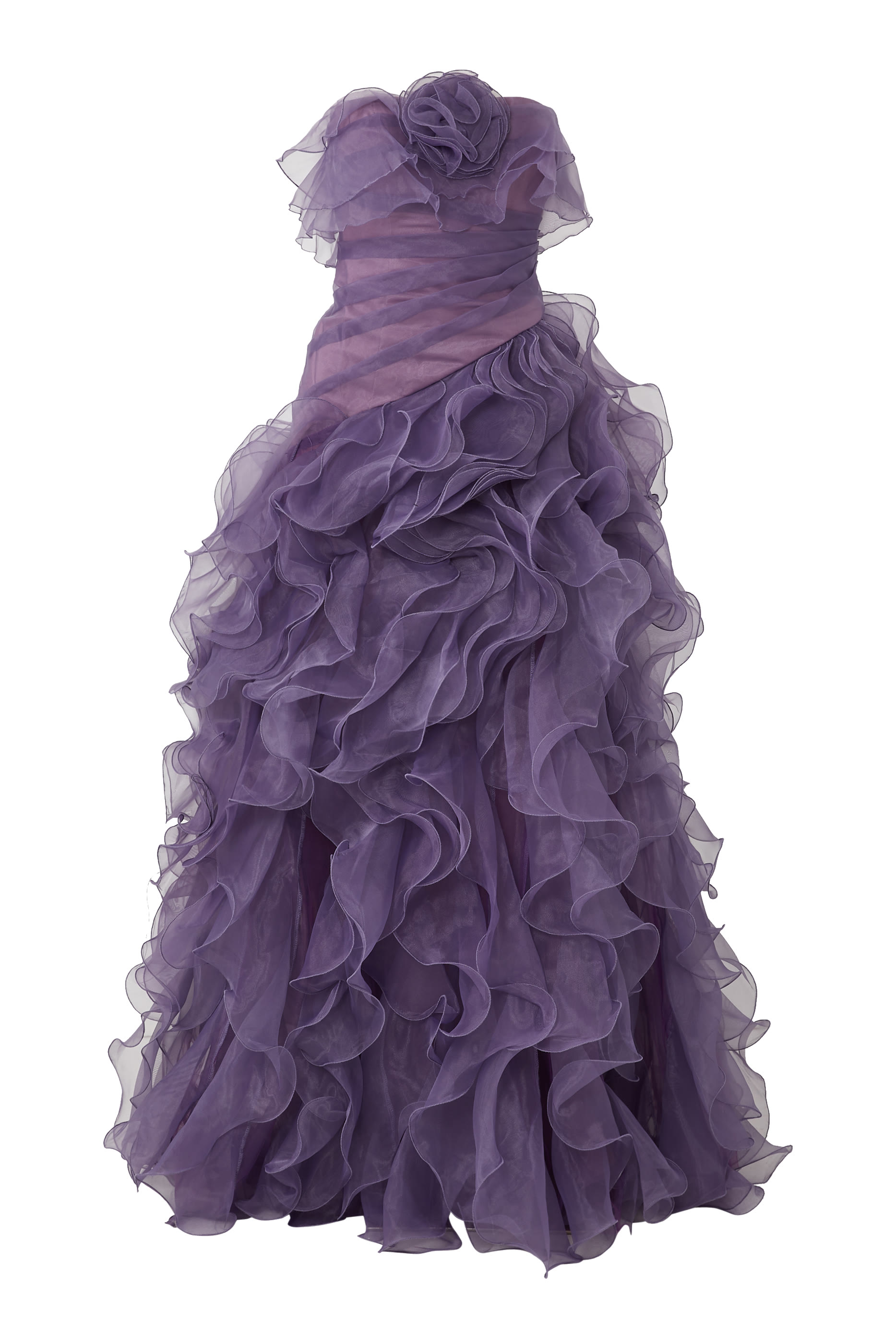 فستان سهرة بلا حمالات