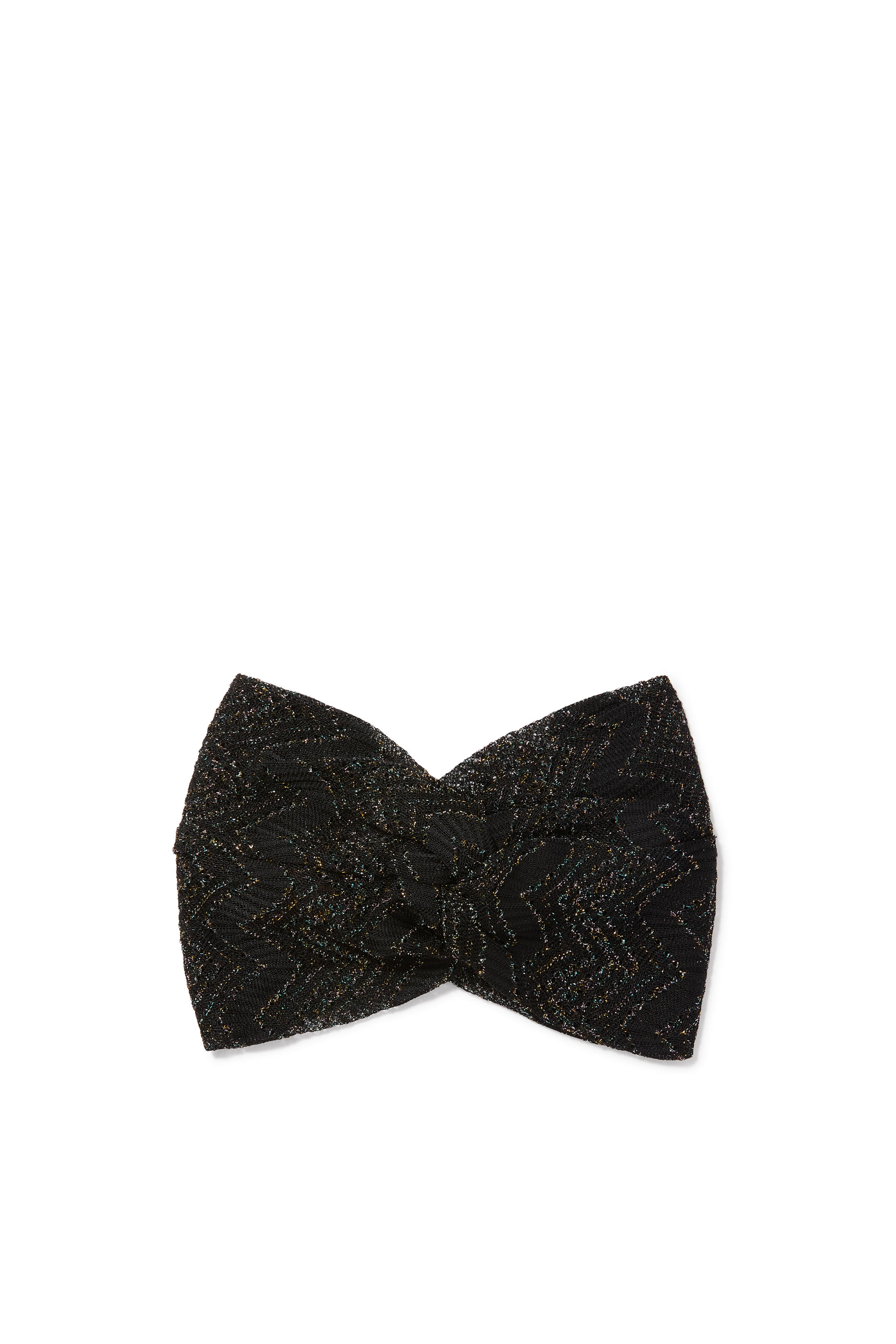 طوق رأس توربان بنقشة خطوط شيفرون متعرجة فيسكوز