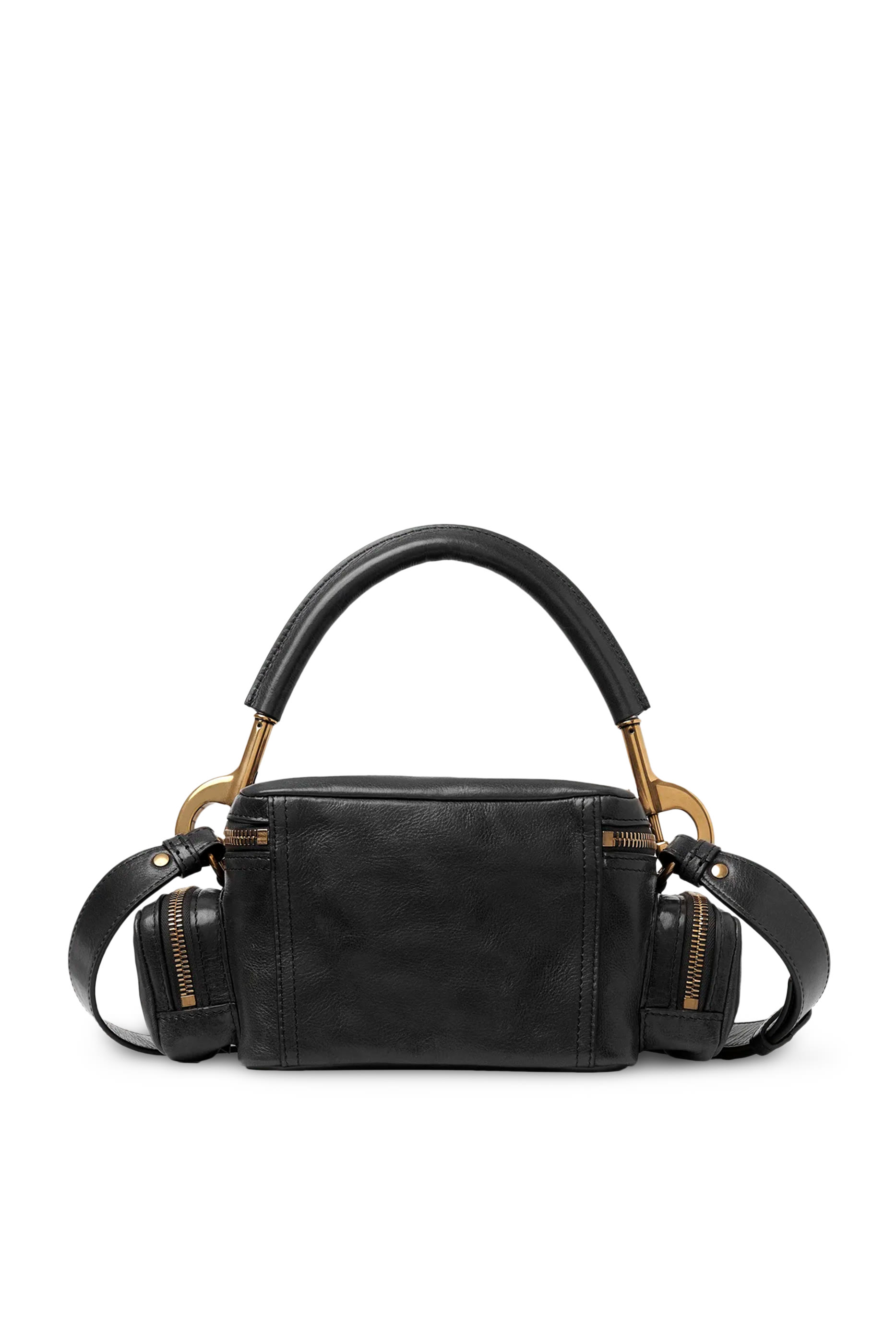 حقيبة كاميرا صغيرة جلد لامع