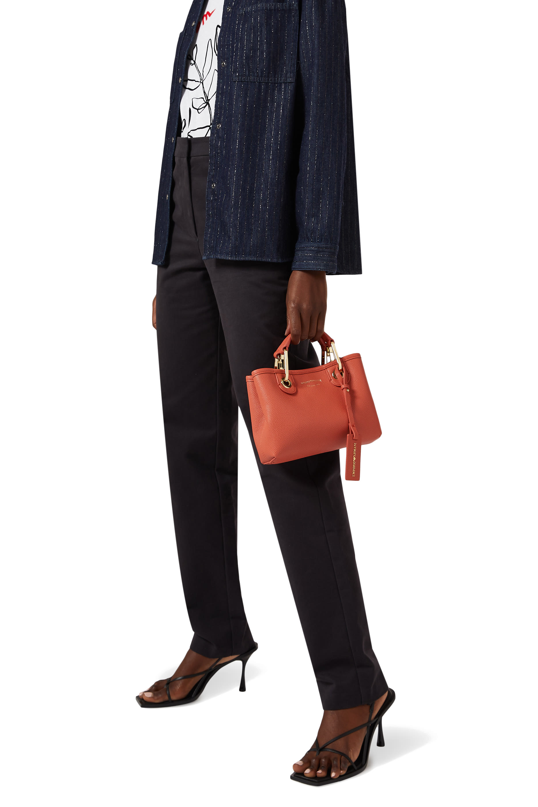 حقيبة يد مقاس XS بشعار الماركة