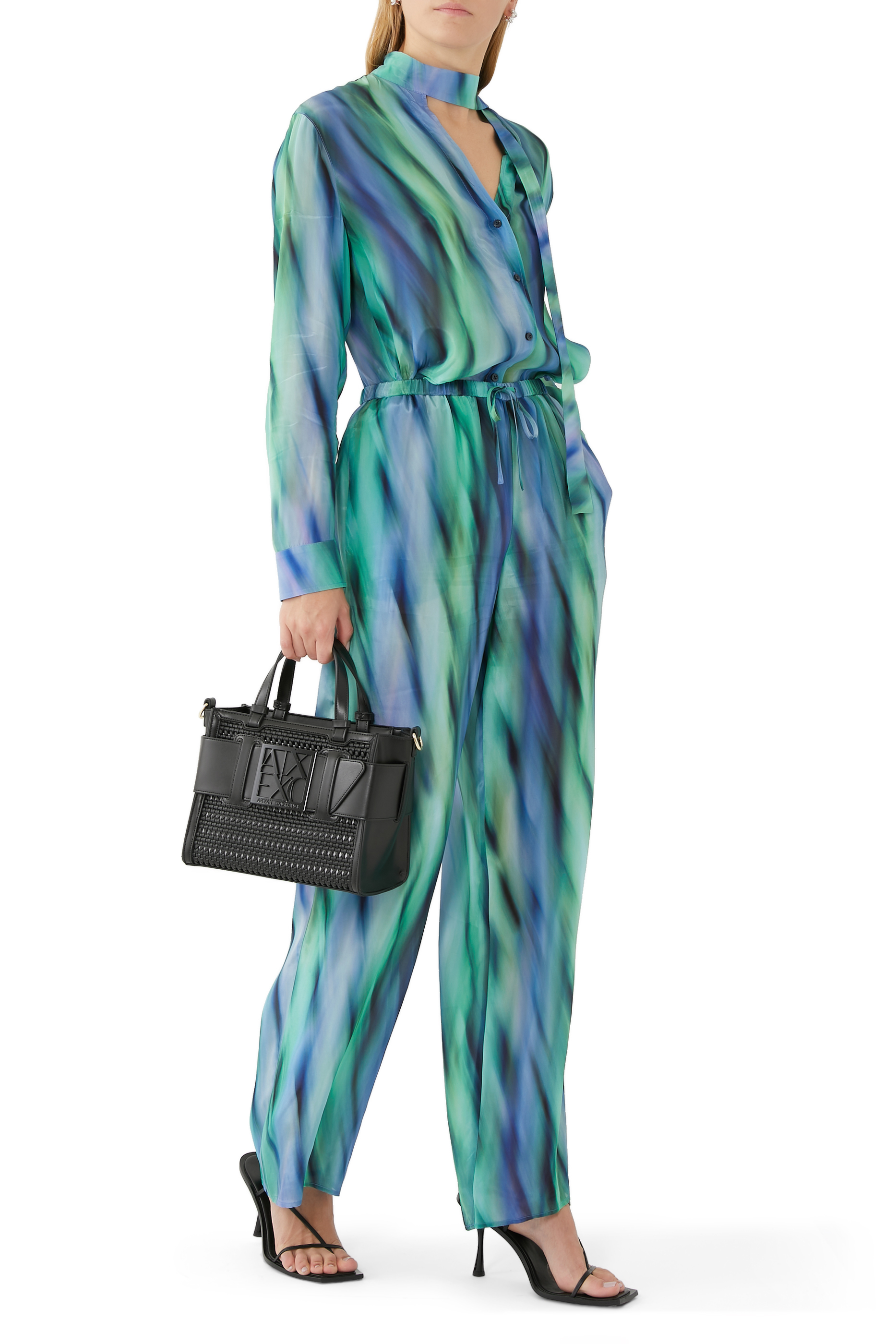 حقيبة يد سوزي منسوجة بشعار الماركة