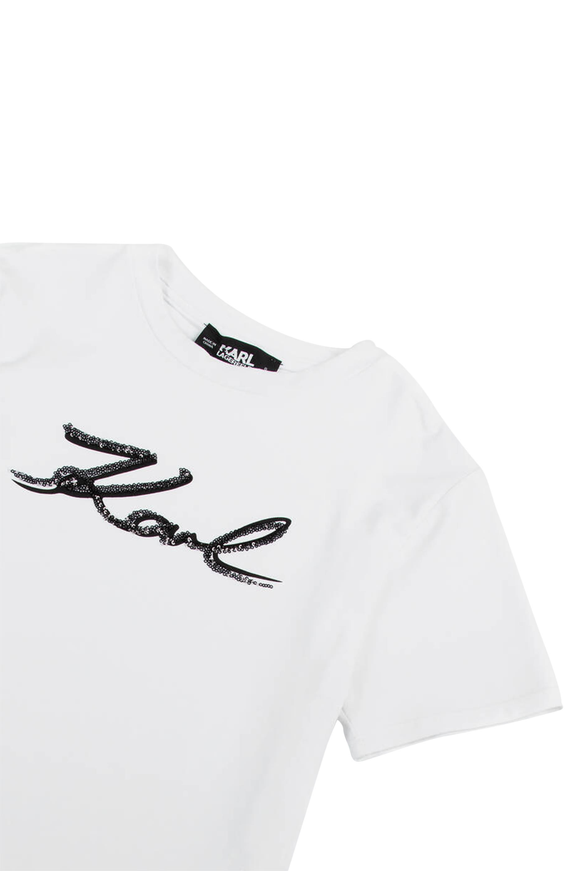 تيشيرت بنقشة شعار الماركة للأطفال