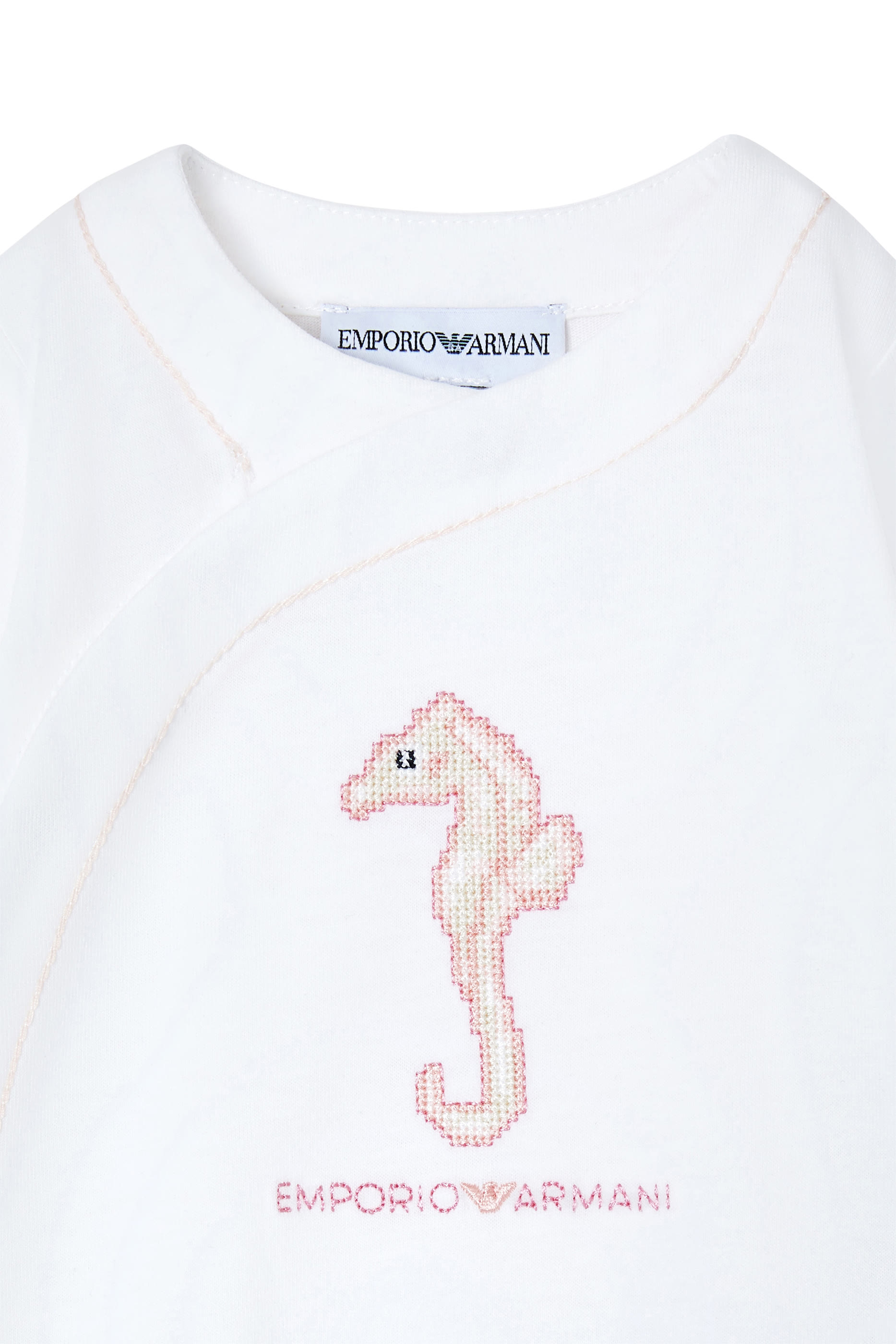 أفرول بتطريز بسلحفاة بحرية جيرسيه للأطفال