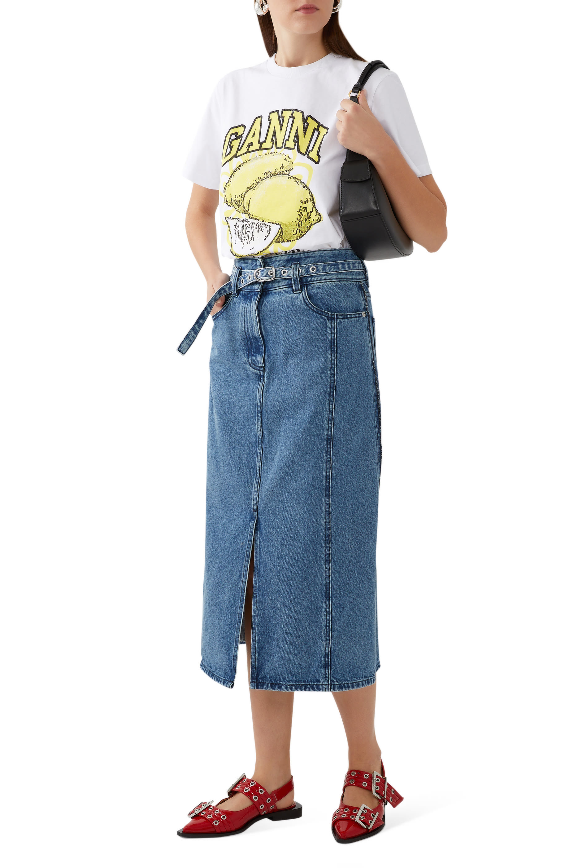 حذاء بالرينا بسير عريض ومشابك