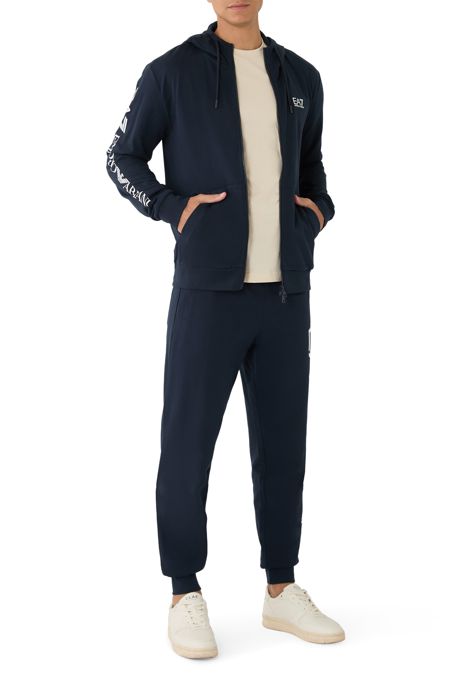 Logo Series Hooded Cotton Sweatshirt 