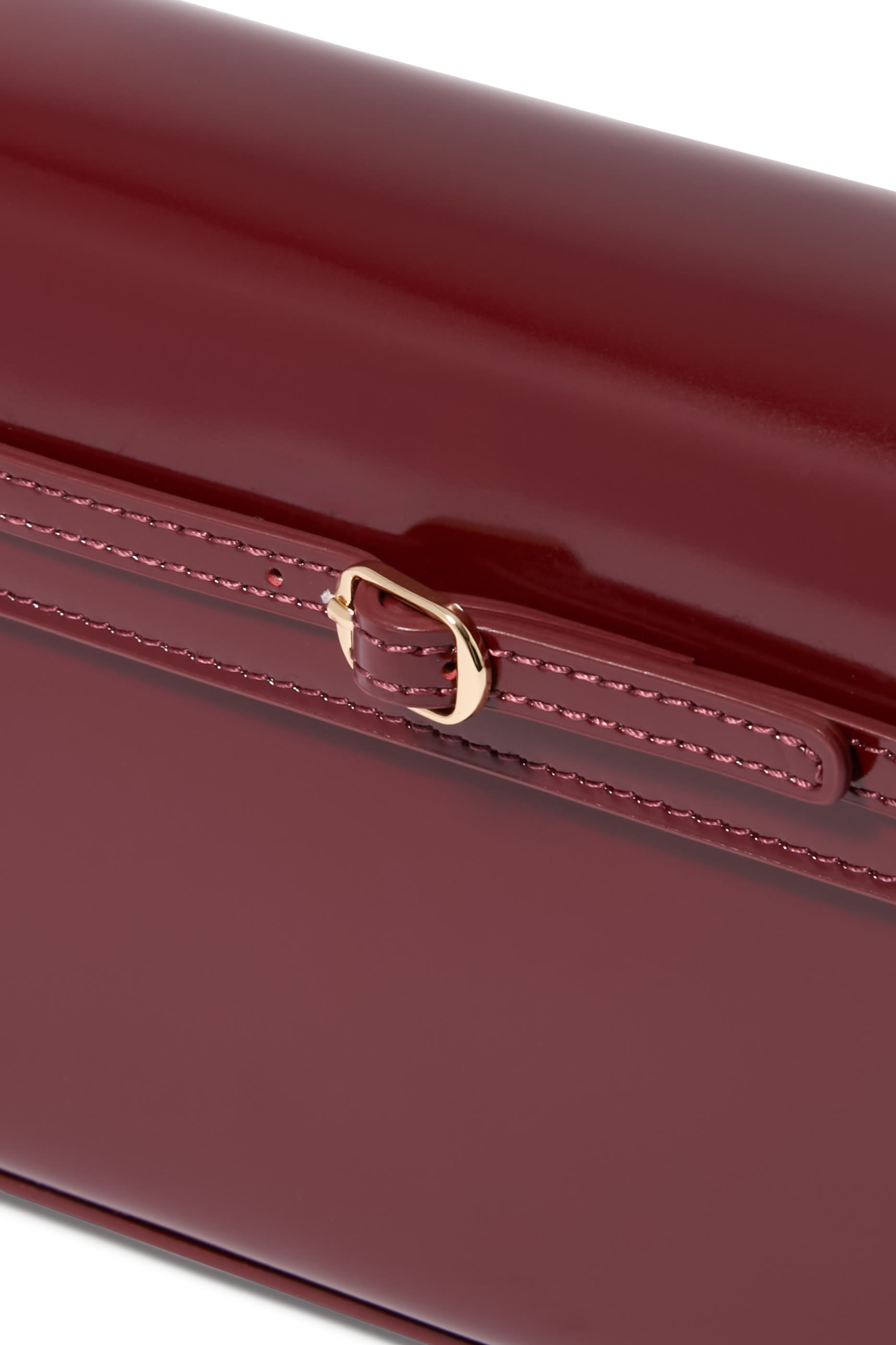  حقيبة كتف جلد لامع