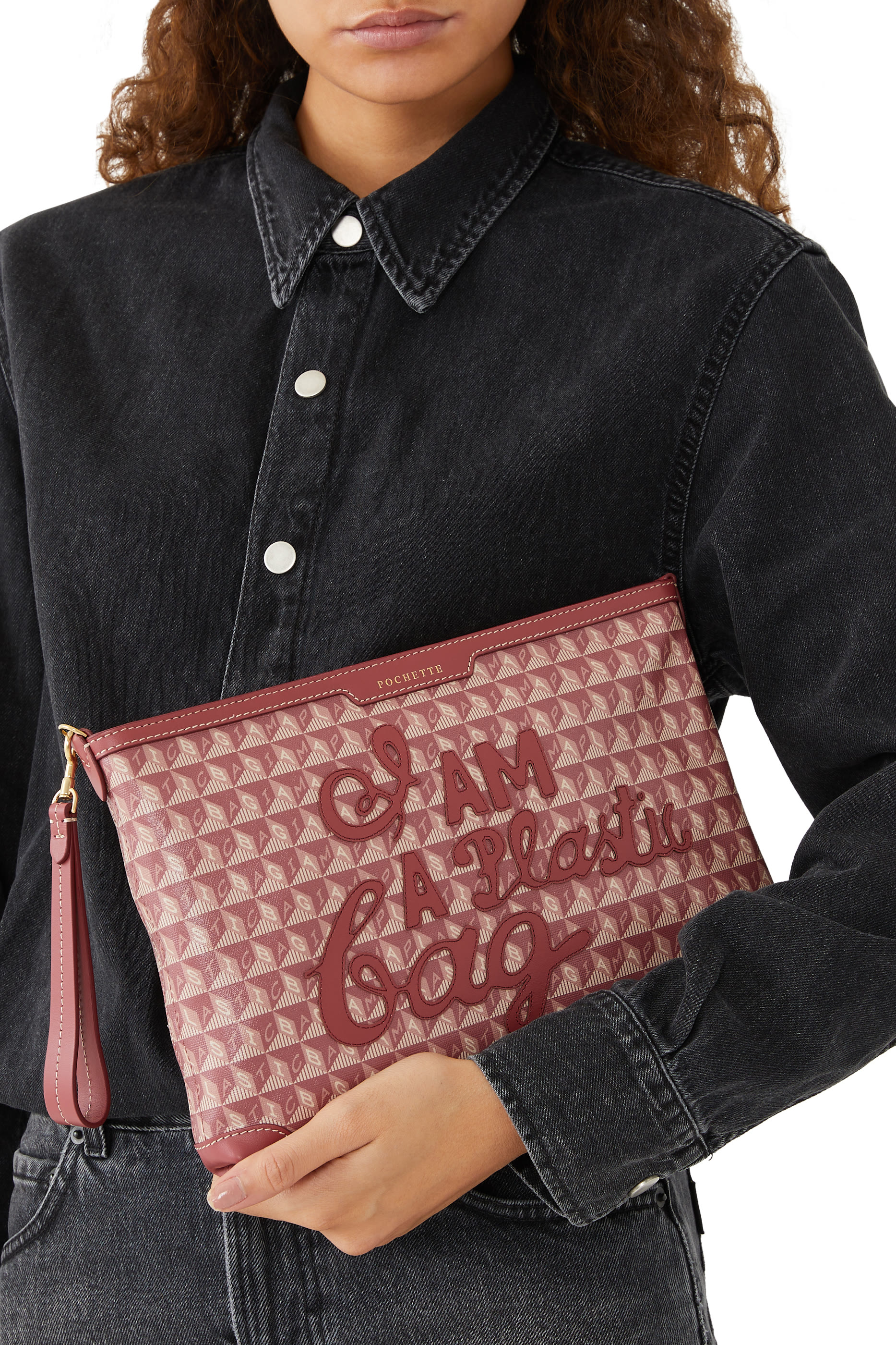 حقيبة بوشيت بحلية آي ام بلاستيك باغ