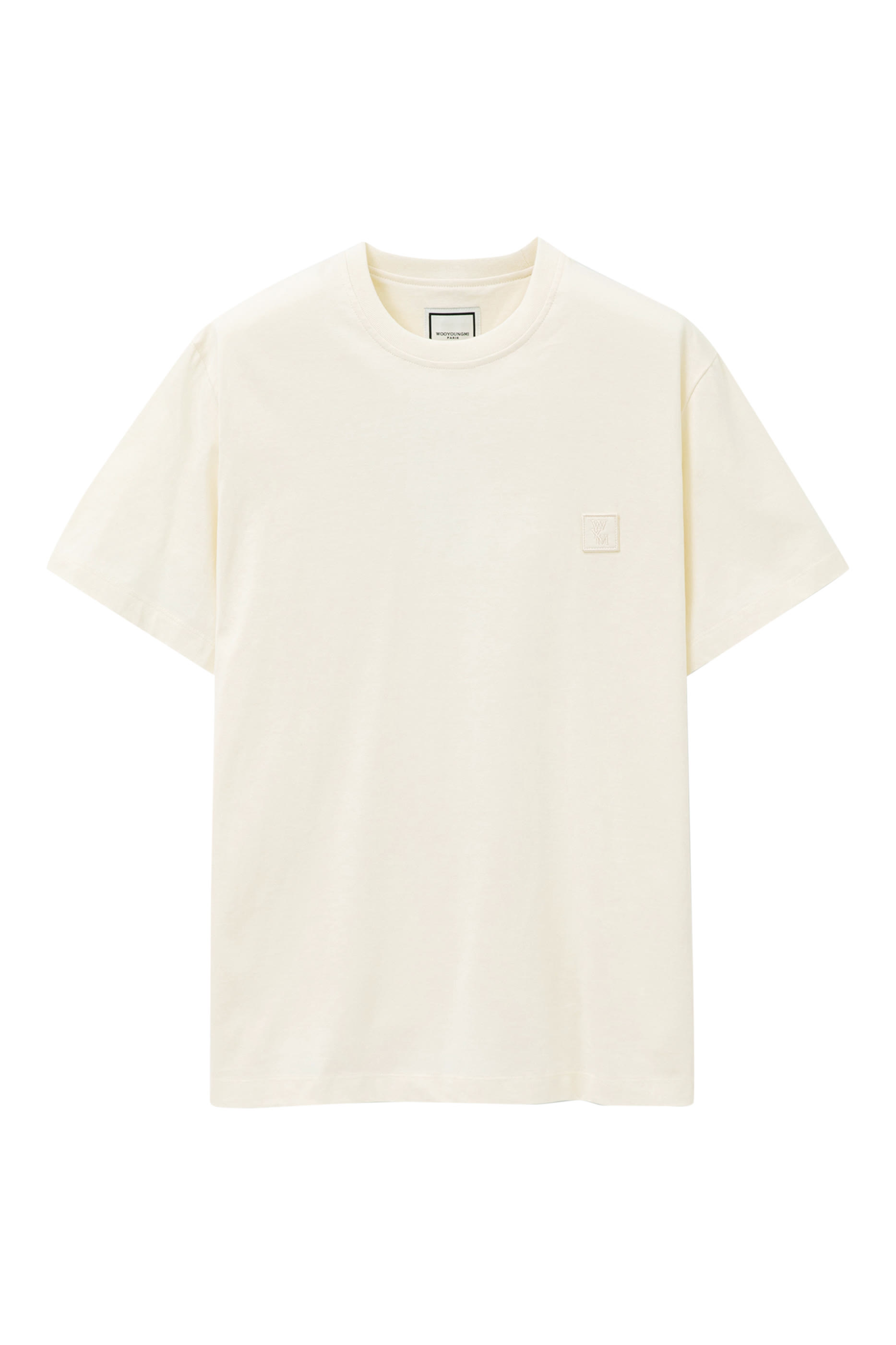 تيشيرت بطبعة زهرة وشعار الماركة