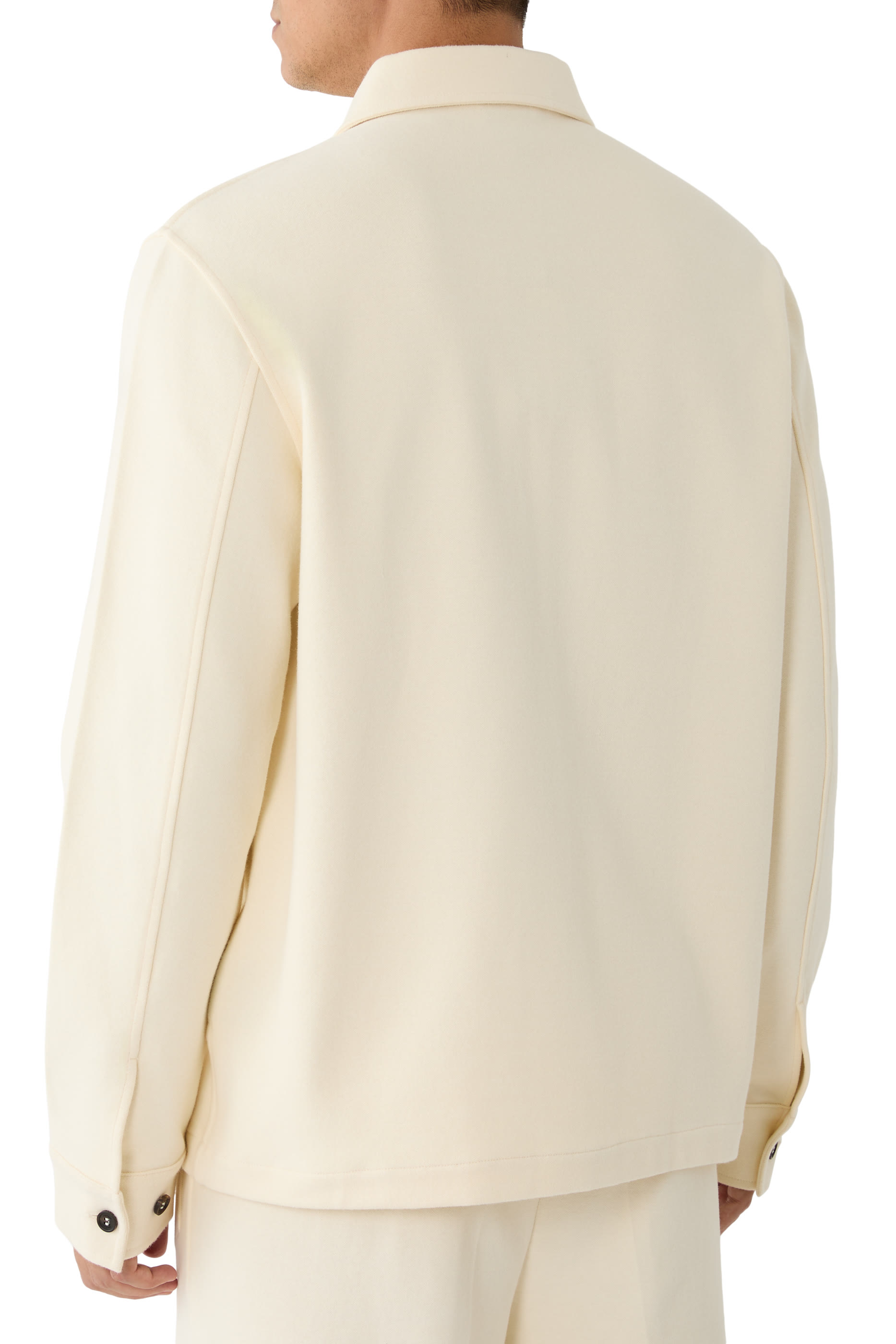 جاكيت بورتر-كيه بنمط قميص نسيج ناعم