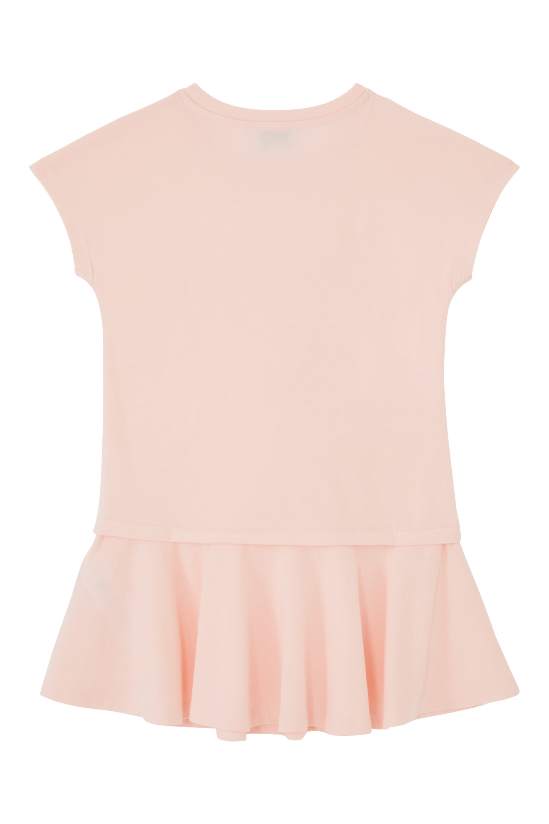 فستان بتصميم تيشيرت بكشكش للأطفال