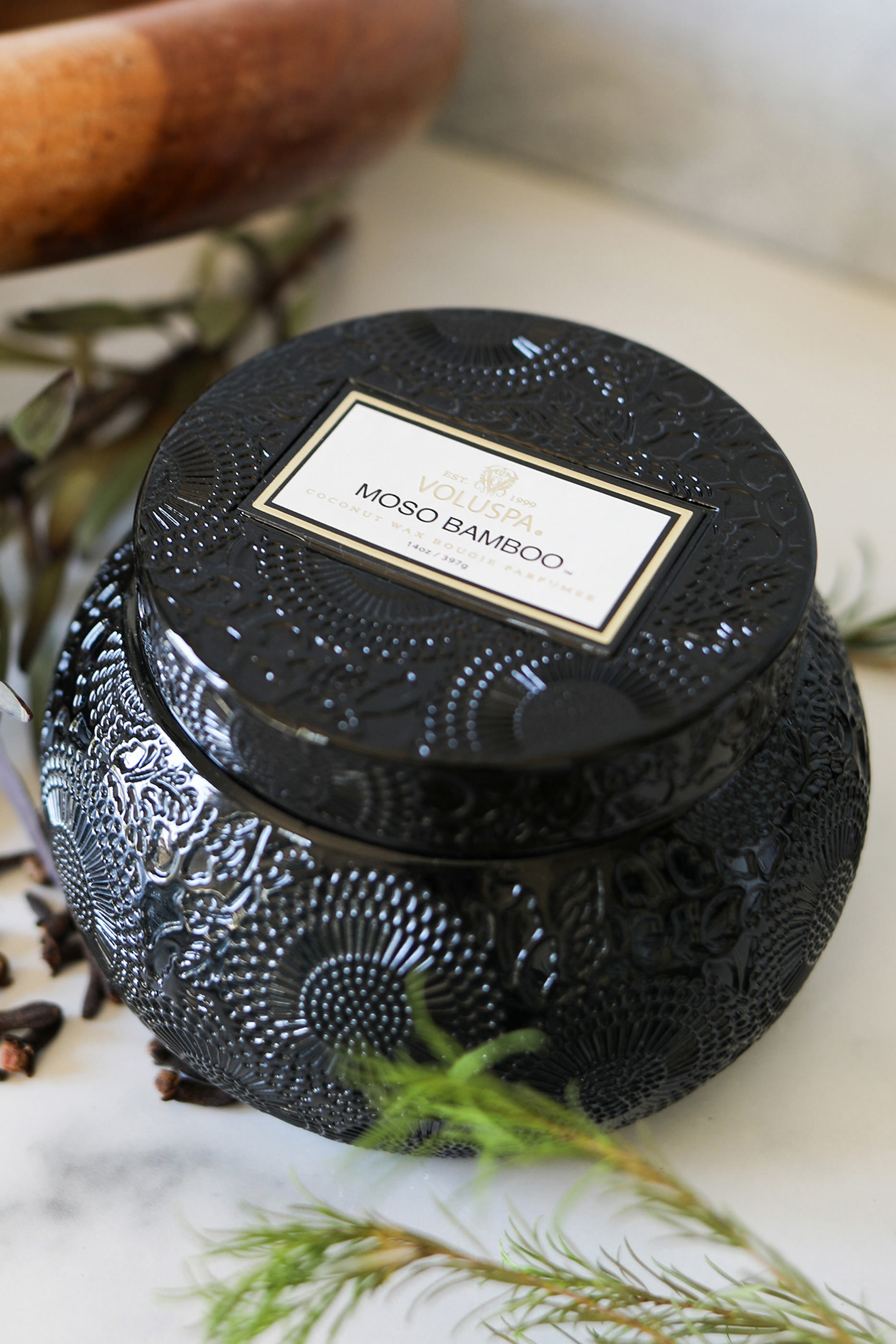 شمعة موسو بامبو بوعاء شاوان