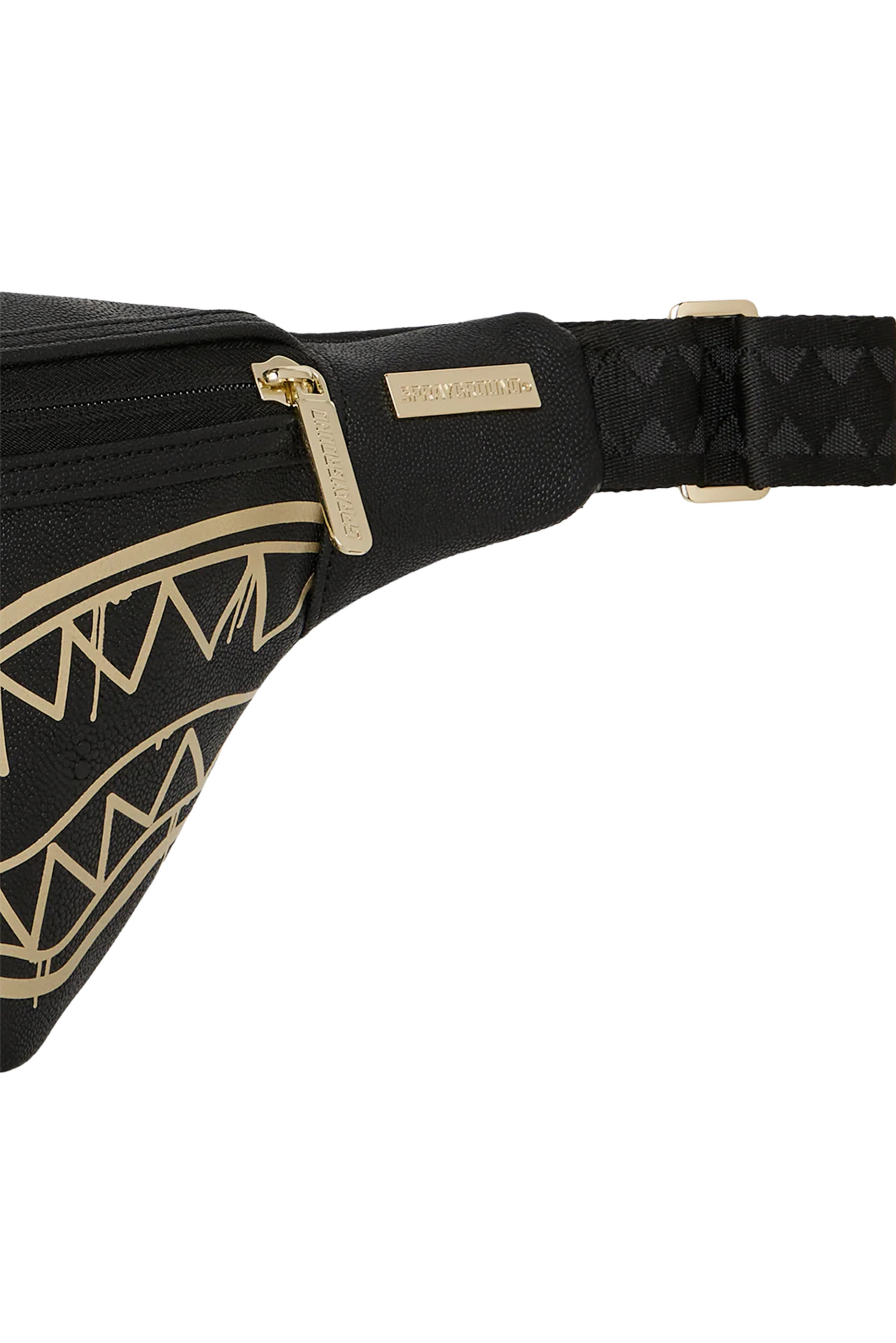 حقيبة كروس بودي سافي بشعار الماركة بلون ذهبي للأطفال