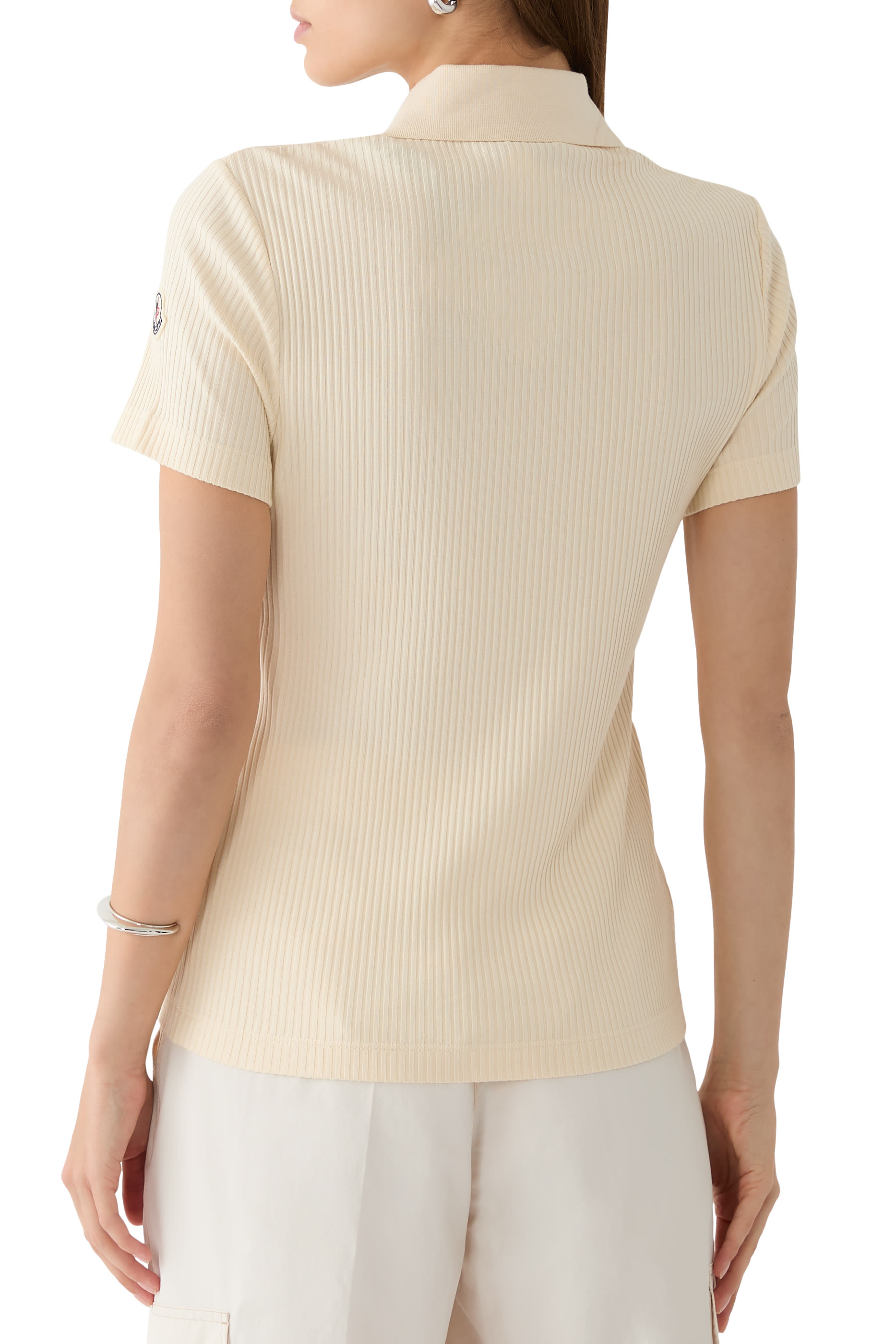 قميص بولو مطرز يدويًا قطن