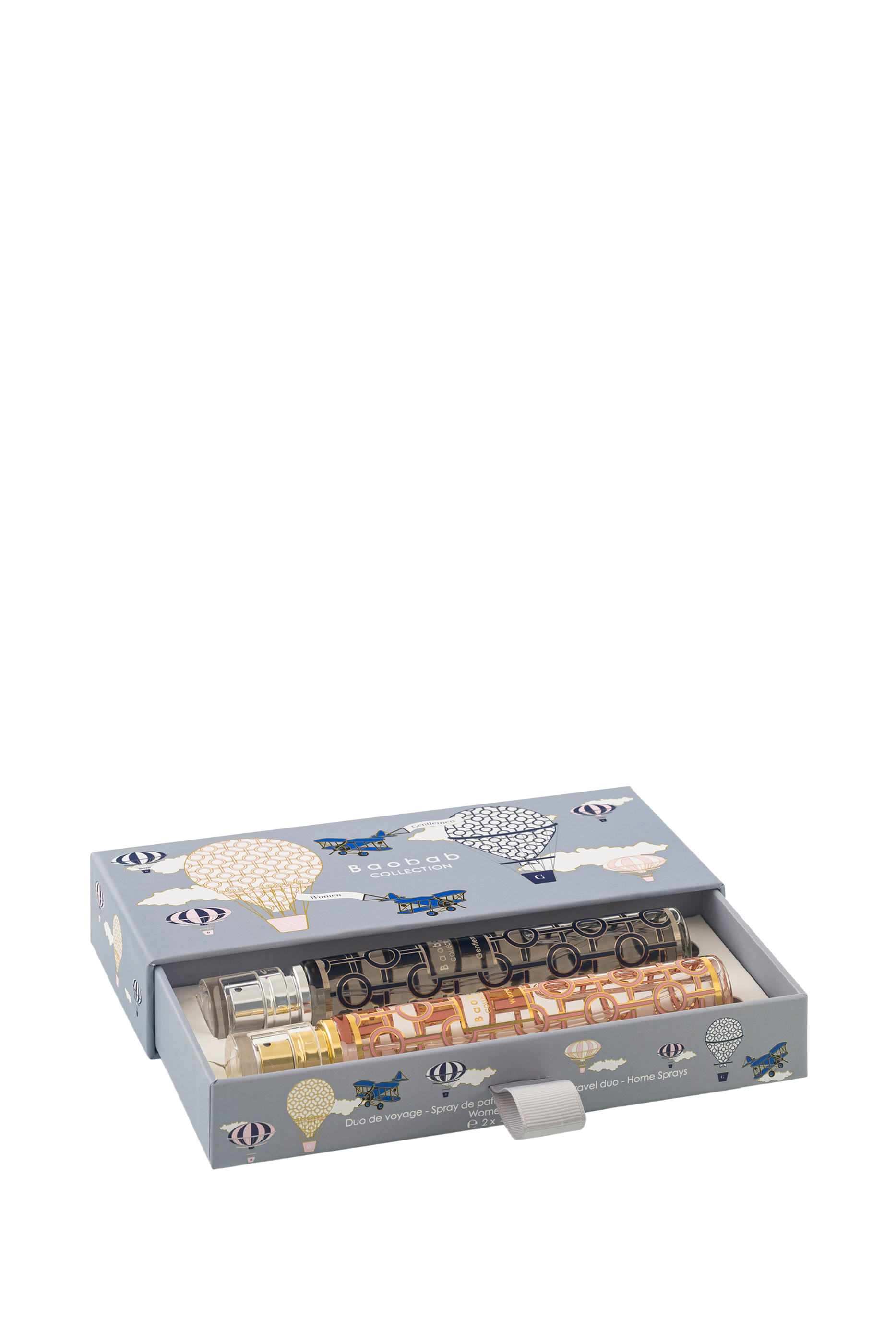 مجموعة هدية بخاخات معطر غرف بحجم مناسب للسفر وومن وجنتلمان