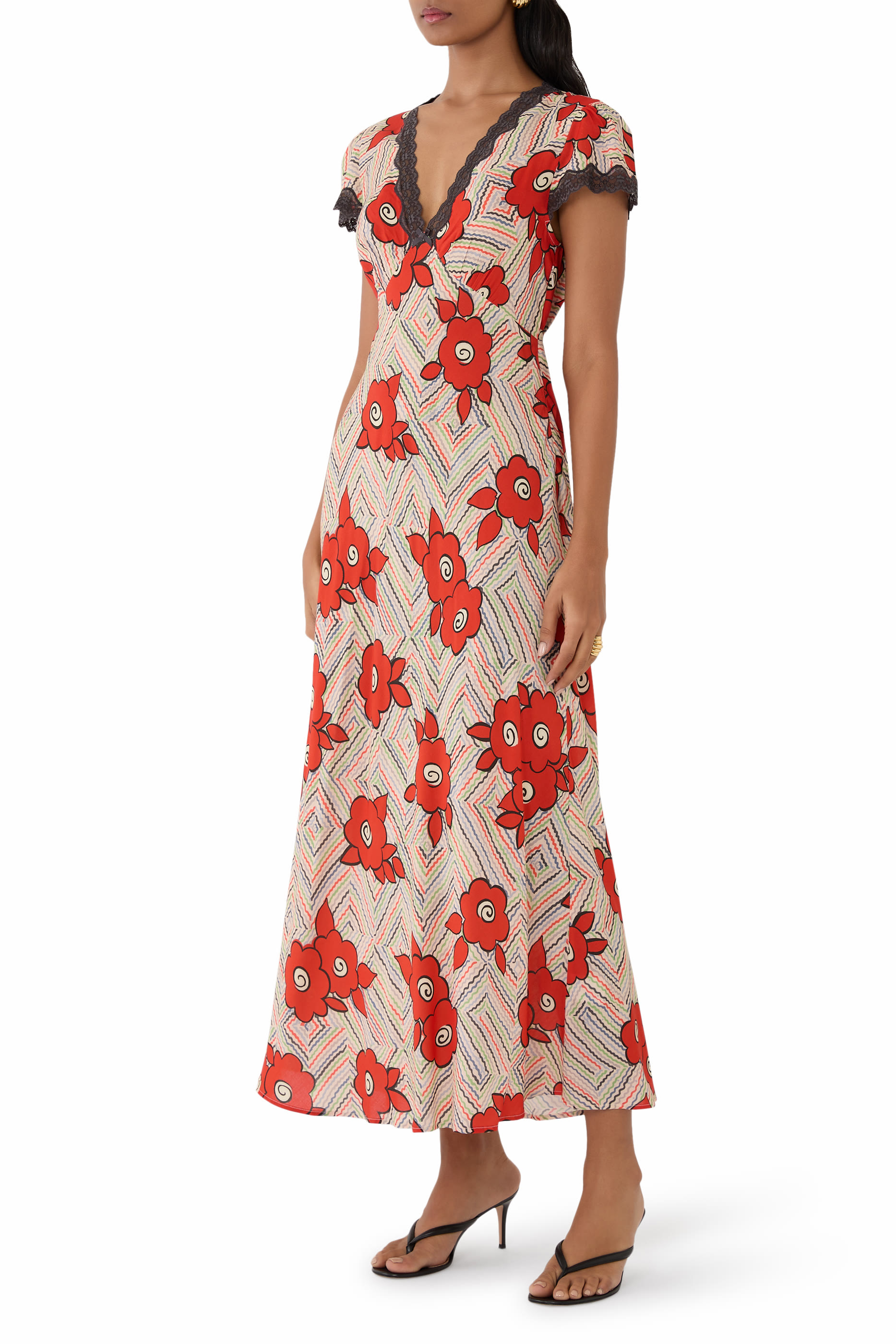 فستان ساندرين متوسط الطول