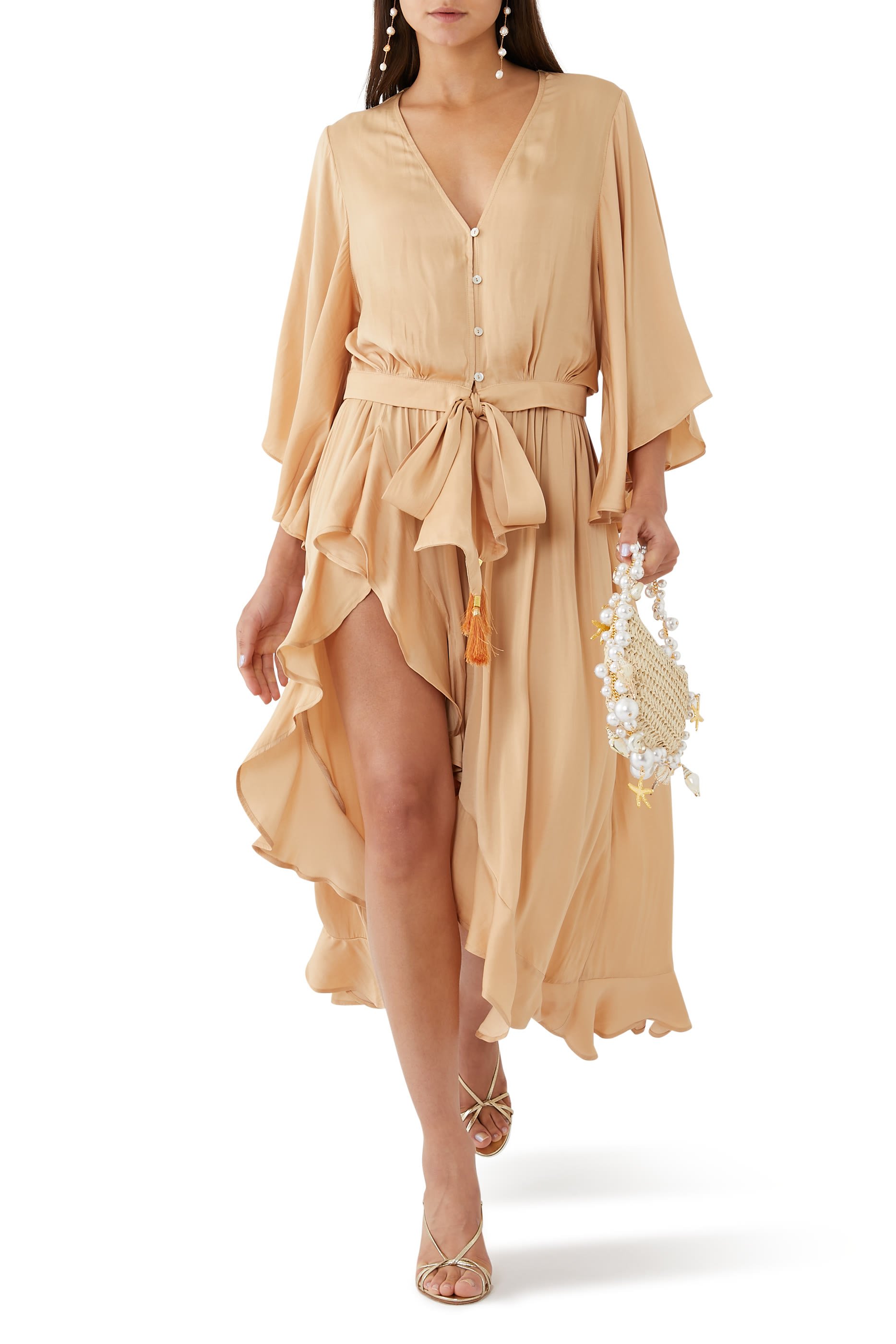 بلوزة إلودي بربطة أمامية