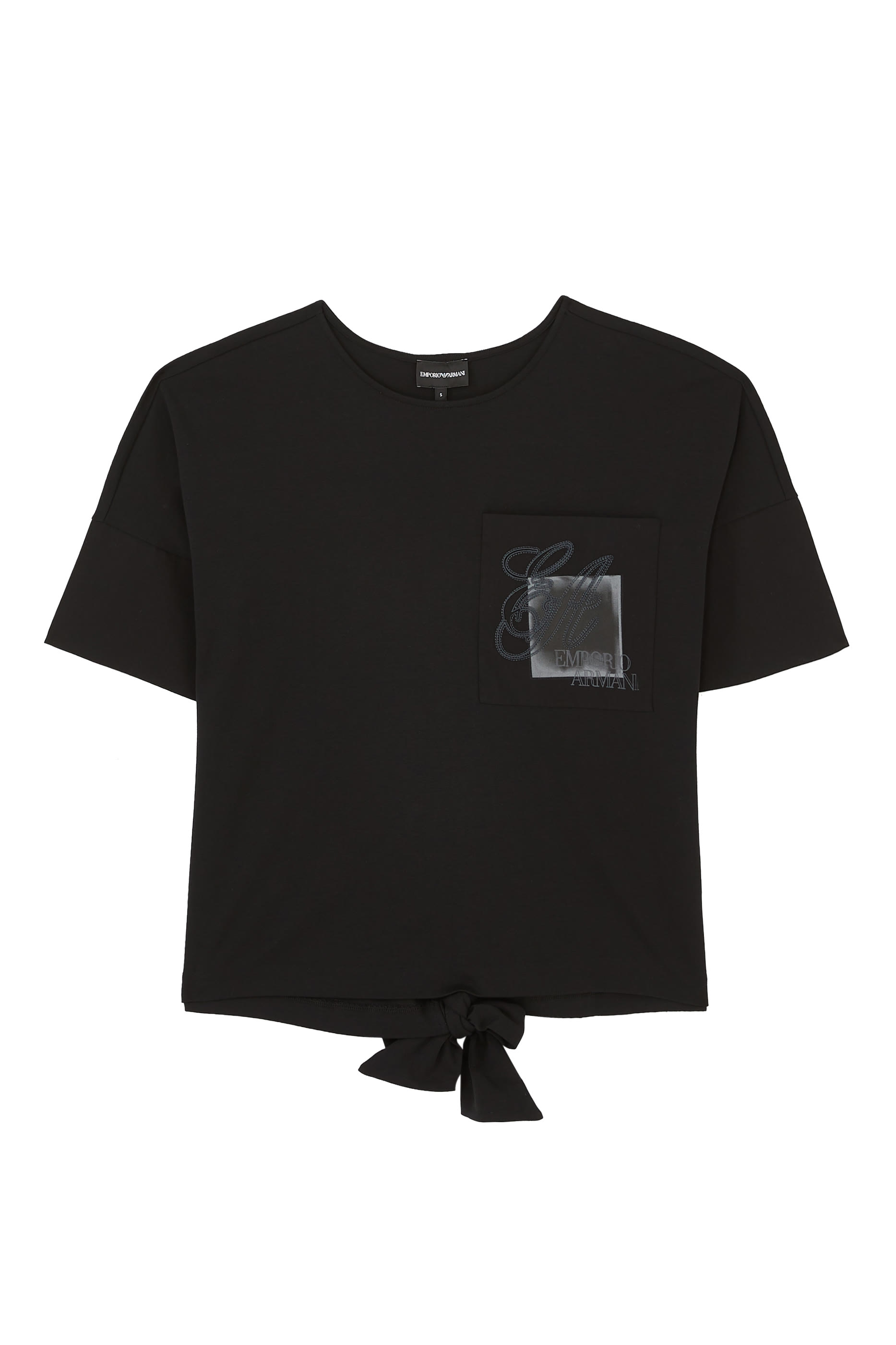 تيشيرت قطن مطرز بشعار الماركة