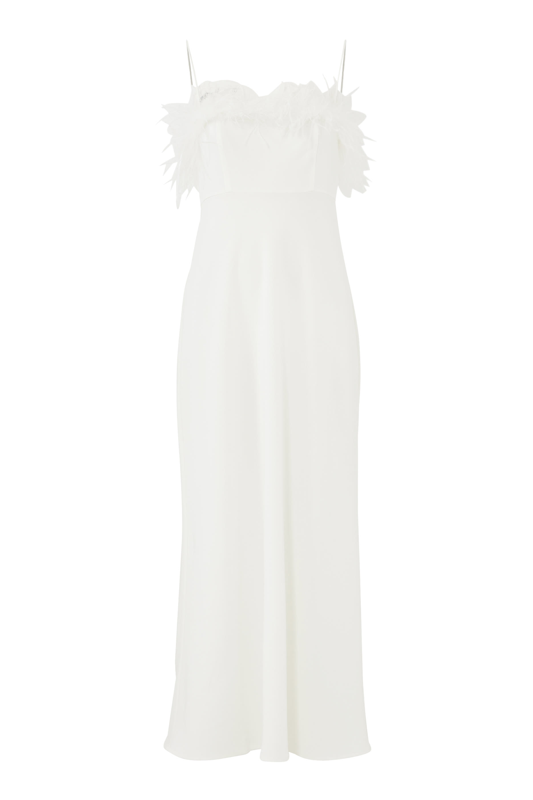 فستان سيلينا متوسط الطول بريش